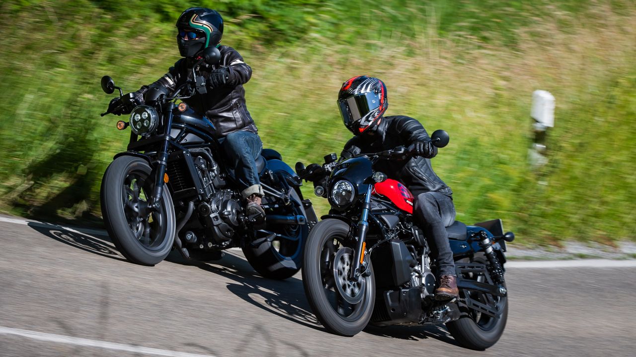 Comparativa custom Harley Davidson Nightster Honda CMX 1100 Rebel