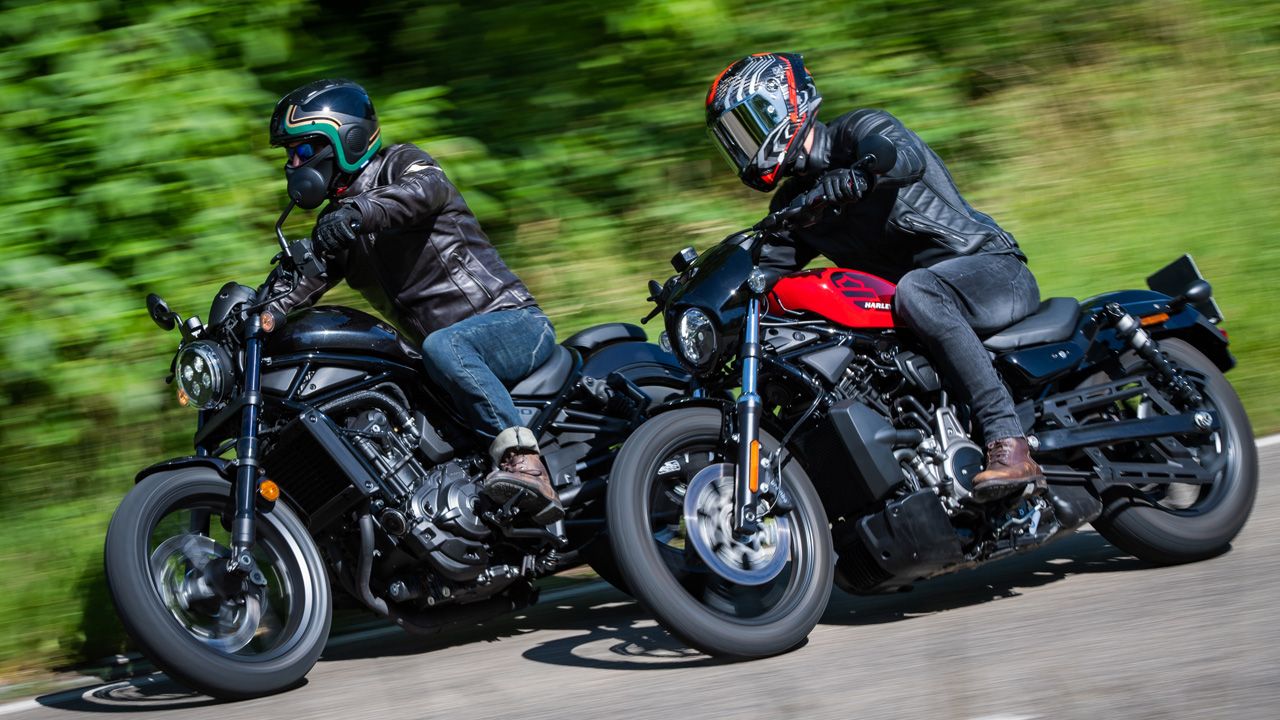 Comparativa custom Harley Davidson Nightster Honda CMX 1100 Rebel