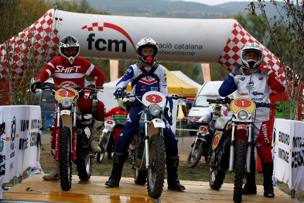 Enduro FIM Vintage Veteran Trophy. Día 1, prueba de aceleración. 
