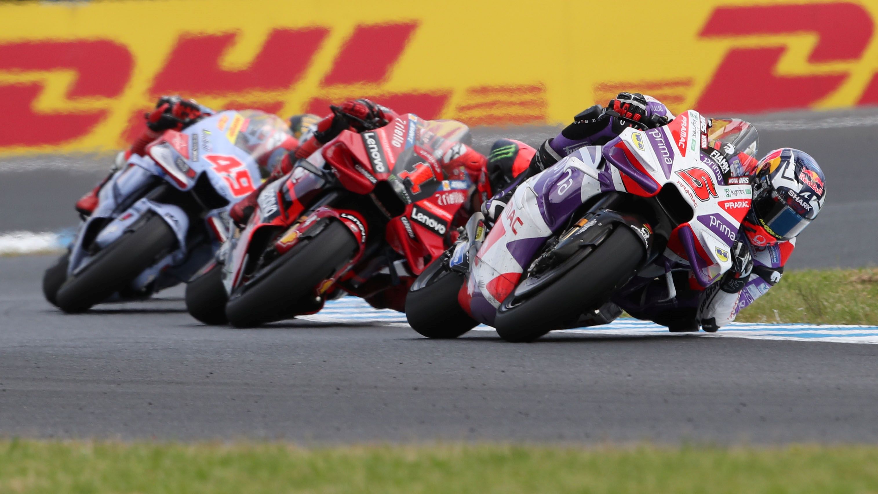 Johann Zarco, Pecco Bagnaia y Fabio Di Giannantonio, los grandes beneficiados de MotoGP en Australia