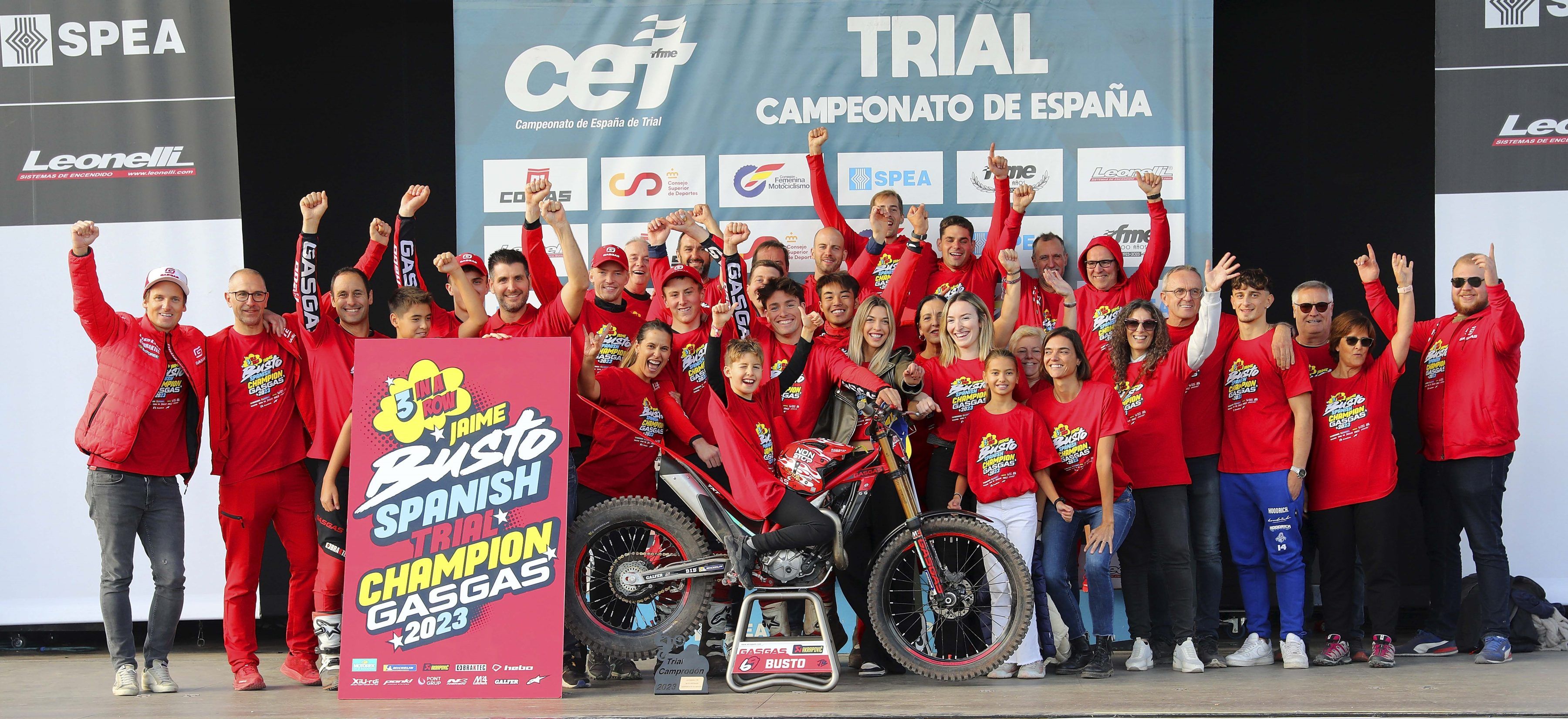 Campeoanto de España de Trial. Camprodon. Jaime Busto, Campeón en TR1. Gil Vila en TR2.