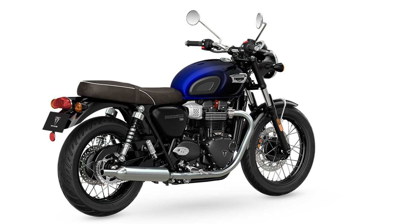 Triumph Bonneville T100 Blue Stealth Edition 2024