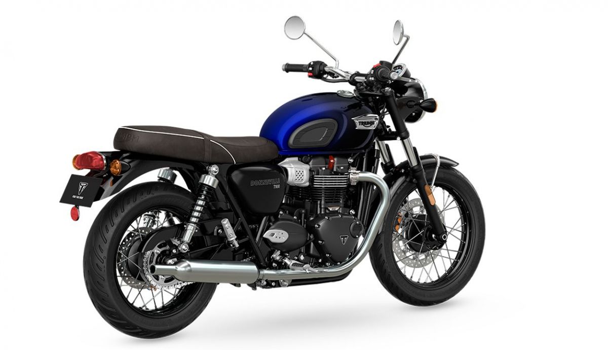 Triumph Bonneville T100 Blue Stealth Edition 2024 Triumph Bonneville T100 Blue Stealth Edition 2024