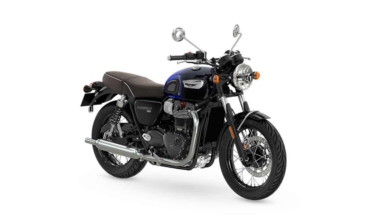 Triumph Bonneville T100 Blue Stealth Edition 2024