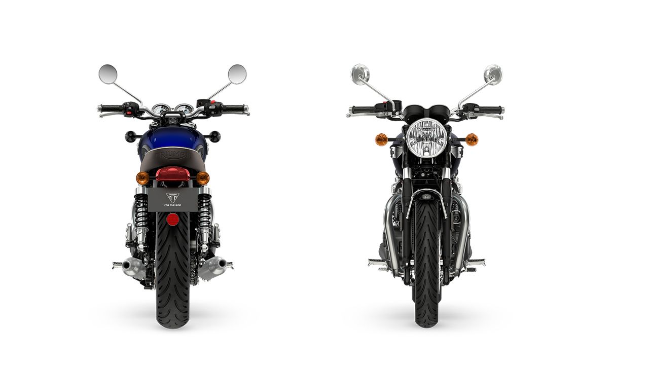 Triumph Bonneville T100 Blue Stealth Edition 2024