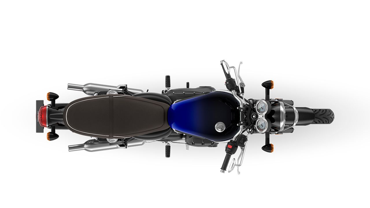 Triumph Bonneville T100 Blue Stealth Edition 2024