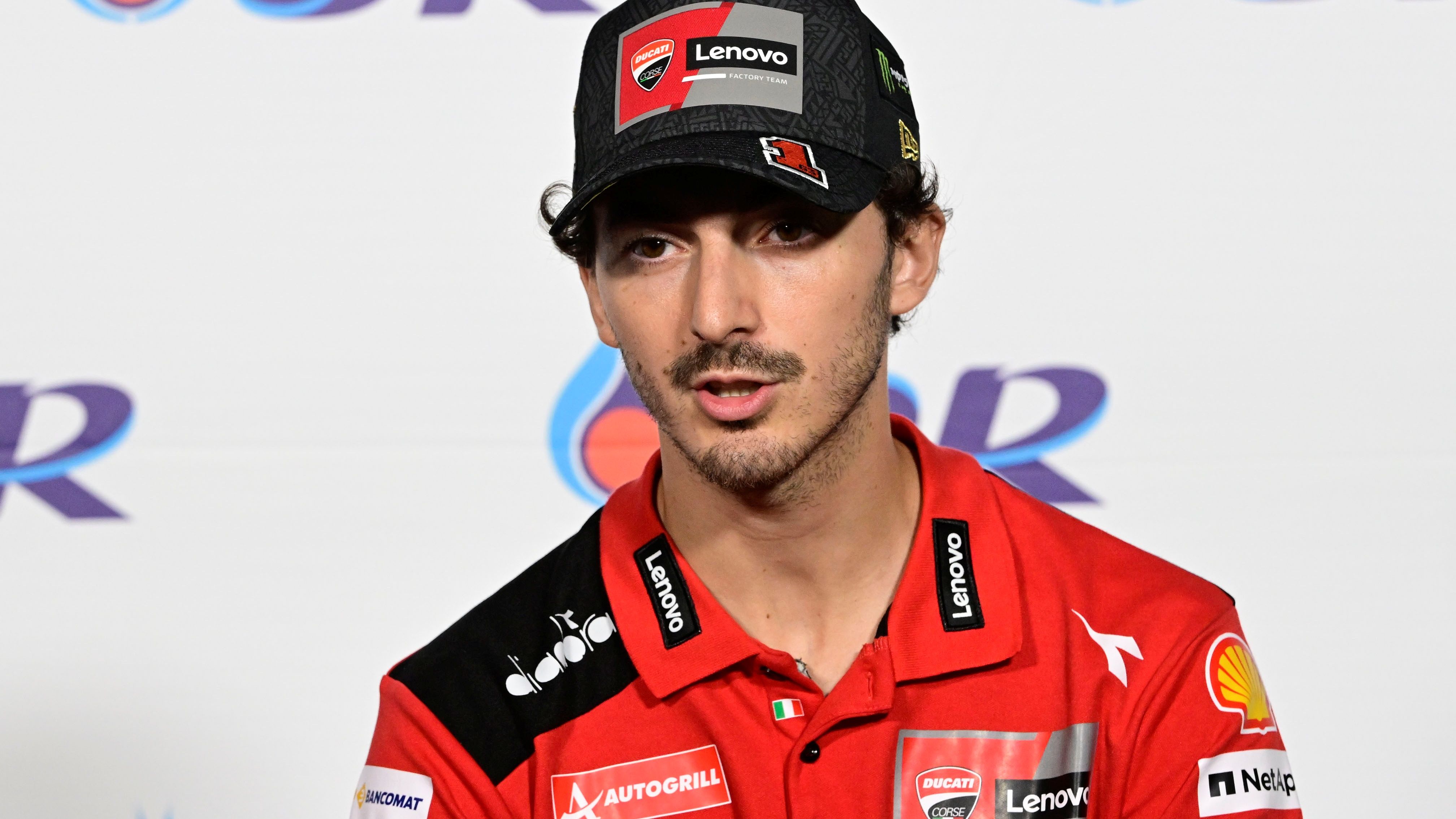 Pecco Bagnaia en la rueda de prensa previa al GP de Tailandia de MotoGP 2023 en Buriram