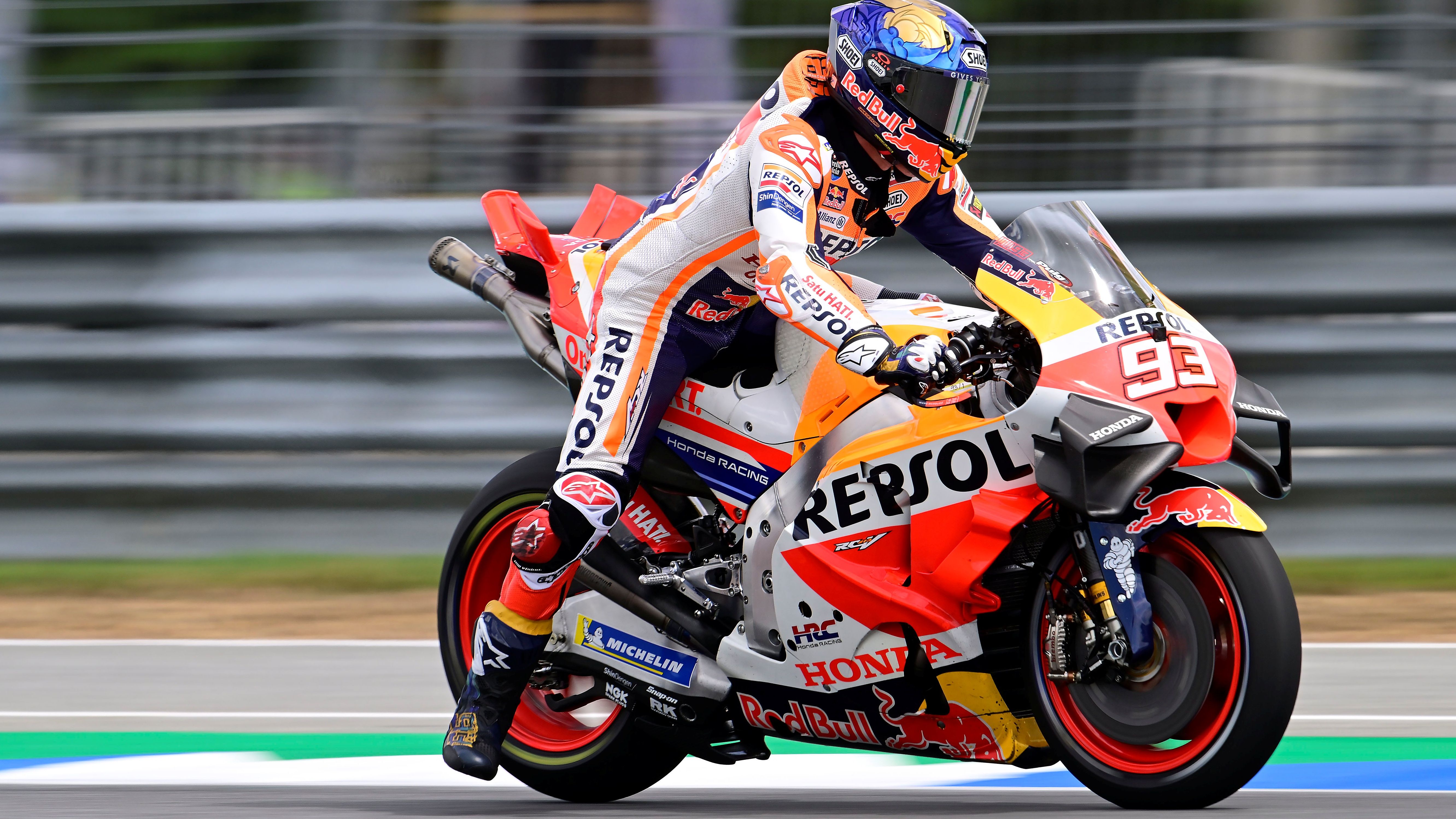 Marc Márquez durante el viernes del GP de Tailandia de MotoGP 2023