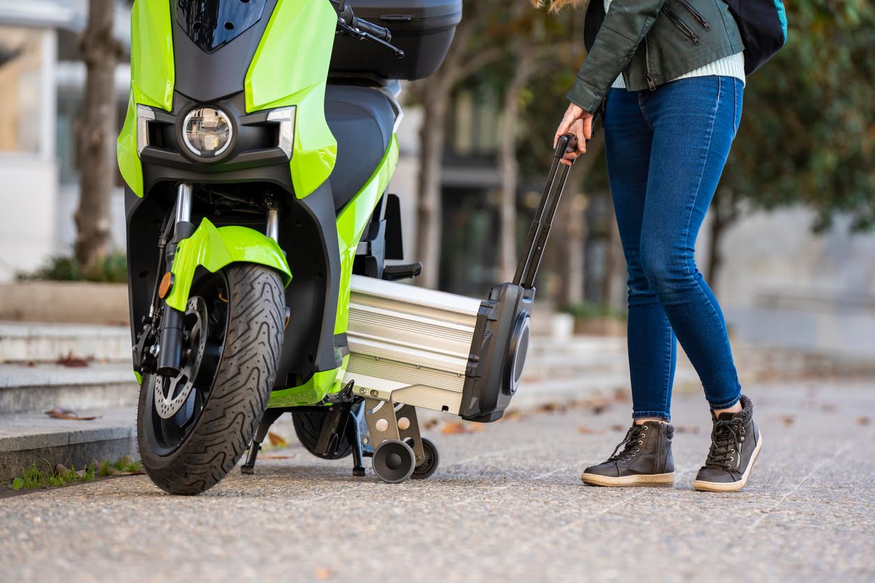 Estaciones de intercambio de batería para moto eléctrica