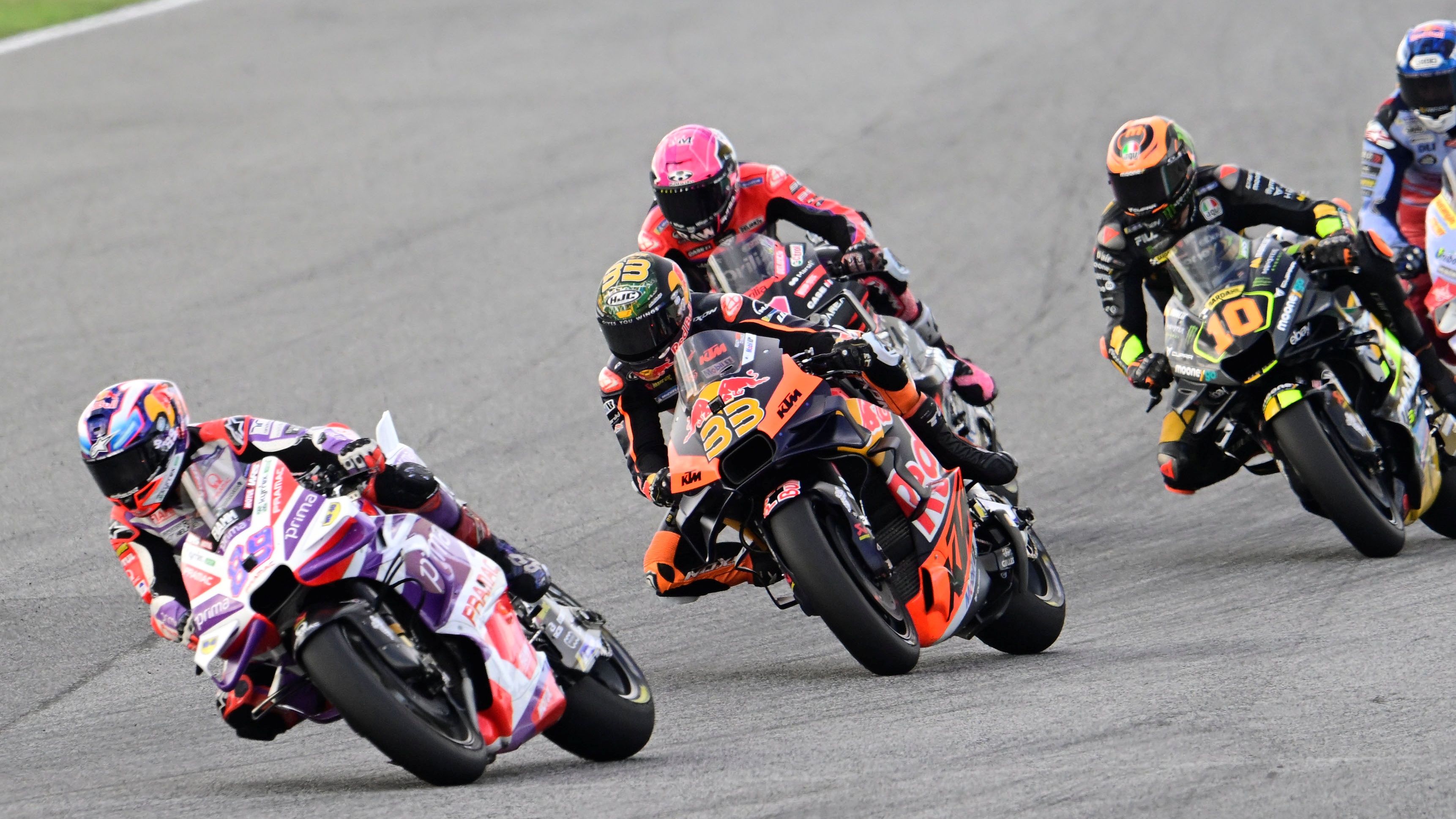 Jorge Martín comanda ante Brad Binder, Aleix Espargaró y Luca Marini, MotoGP Tailandia 2023