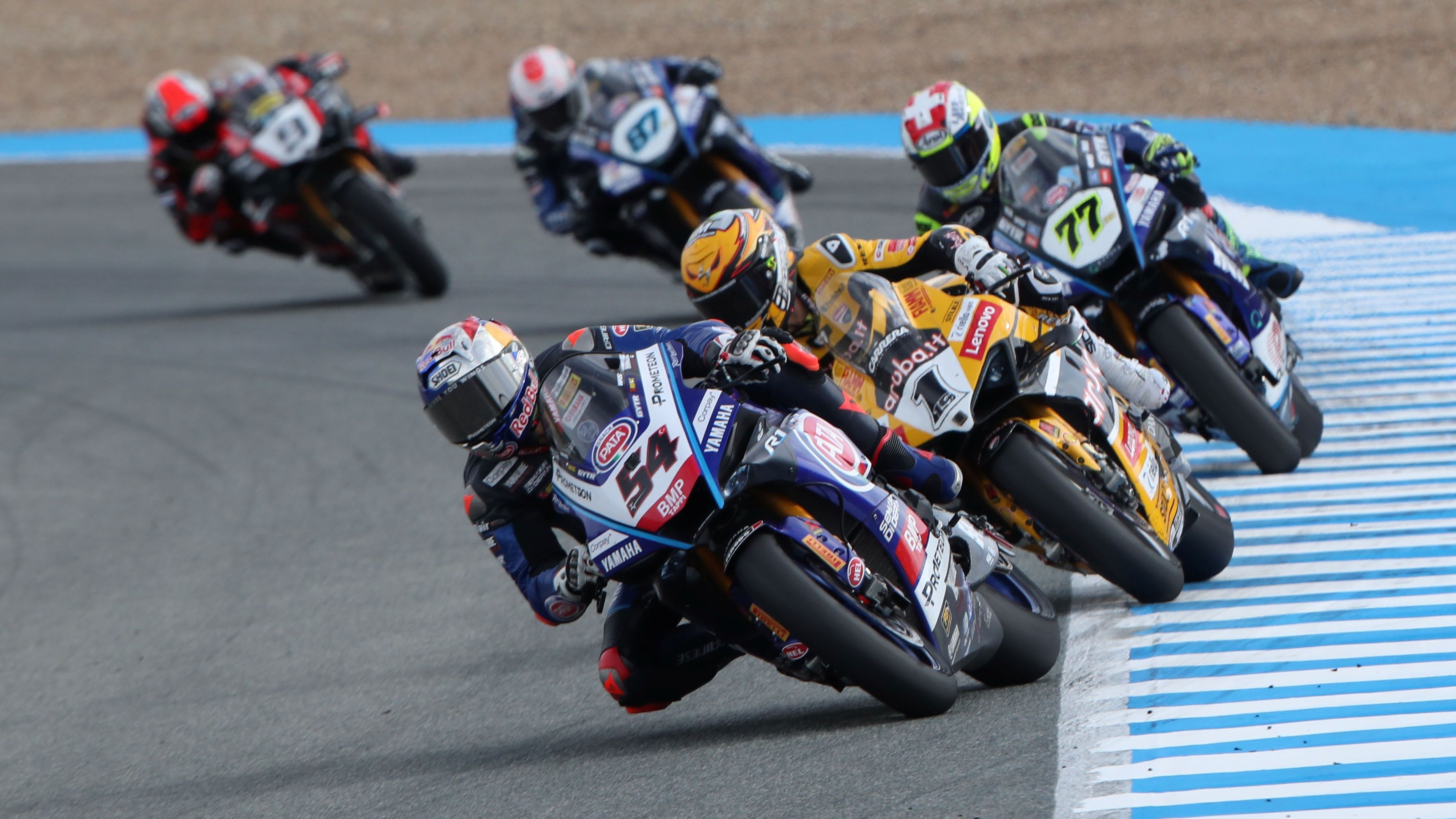 Toprak Razgatlioglu comanda ante Álvaro Bautista y Dominique Aegerter, WSBK Jerez 2023