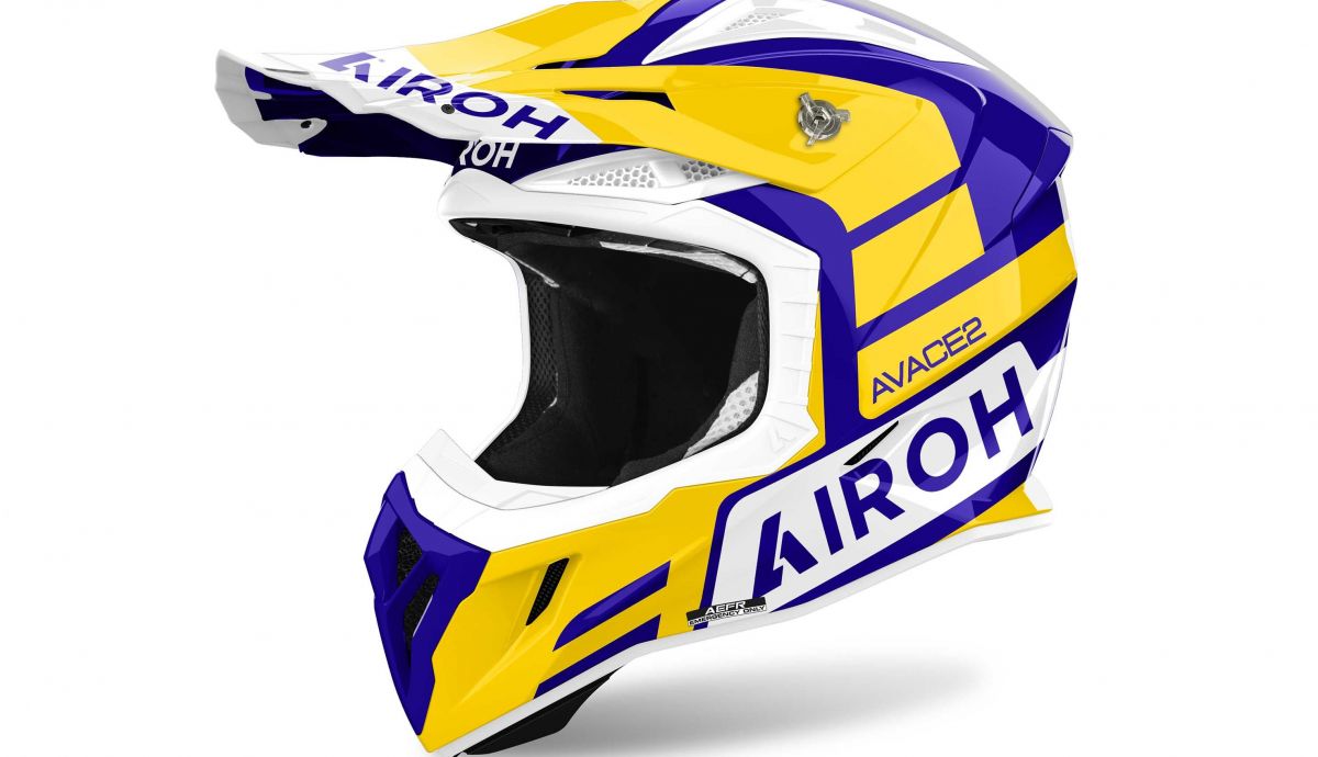 AIROH AVIATOR ACE 2 SAKE YELLOW GLOSS B AIROH AVIATOR ACE 2 SAKE YELLOW GLOSS B
