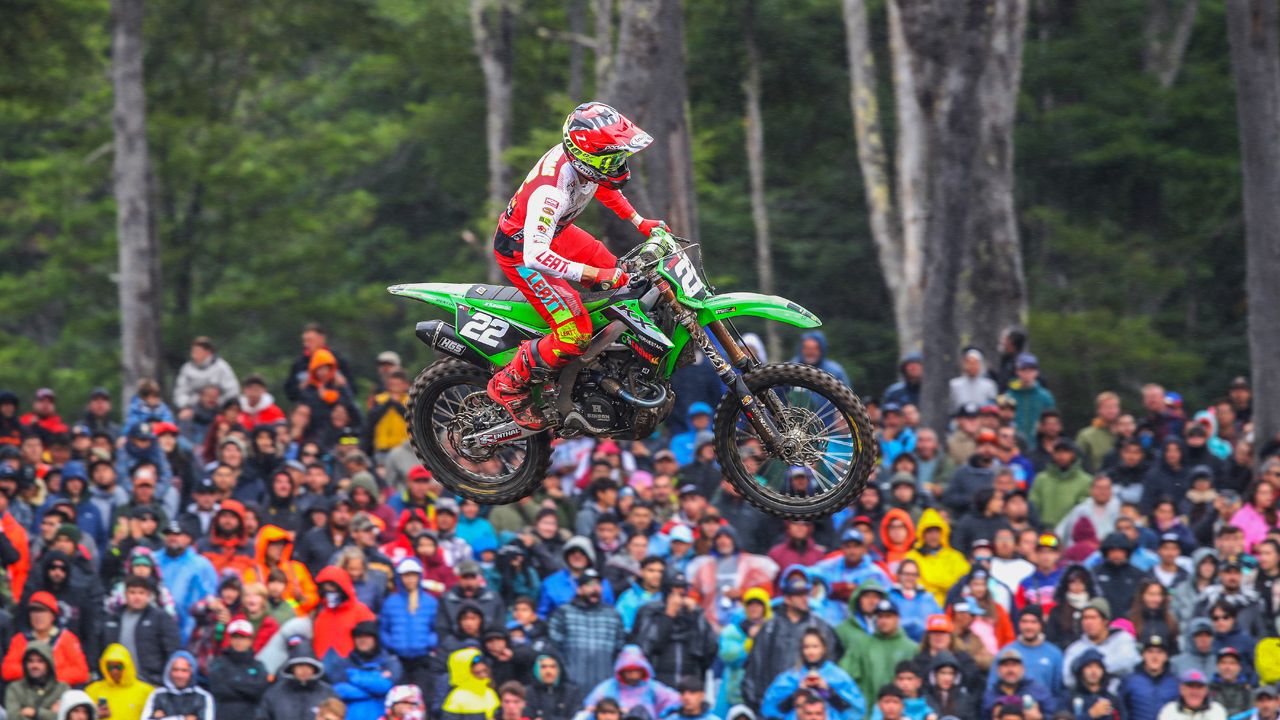 David Braceras en su primera prueba del Mundial 2023, en Argentina (Foto: Kawasaki / Pascal Haudiquert)