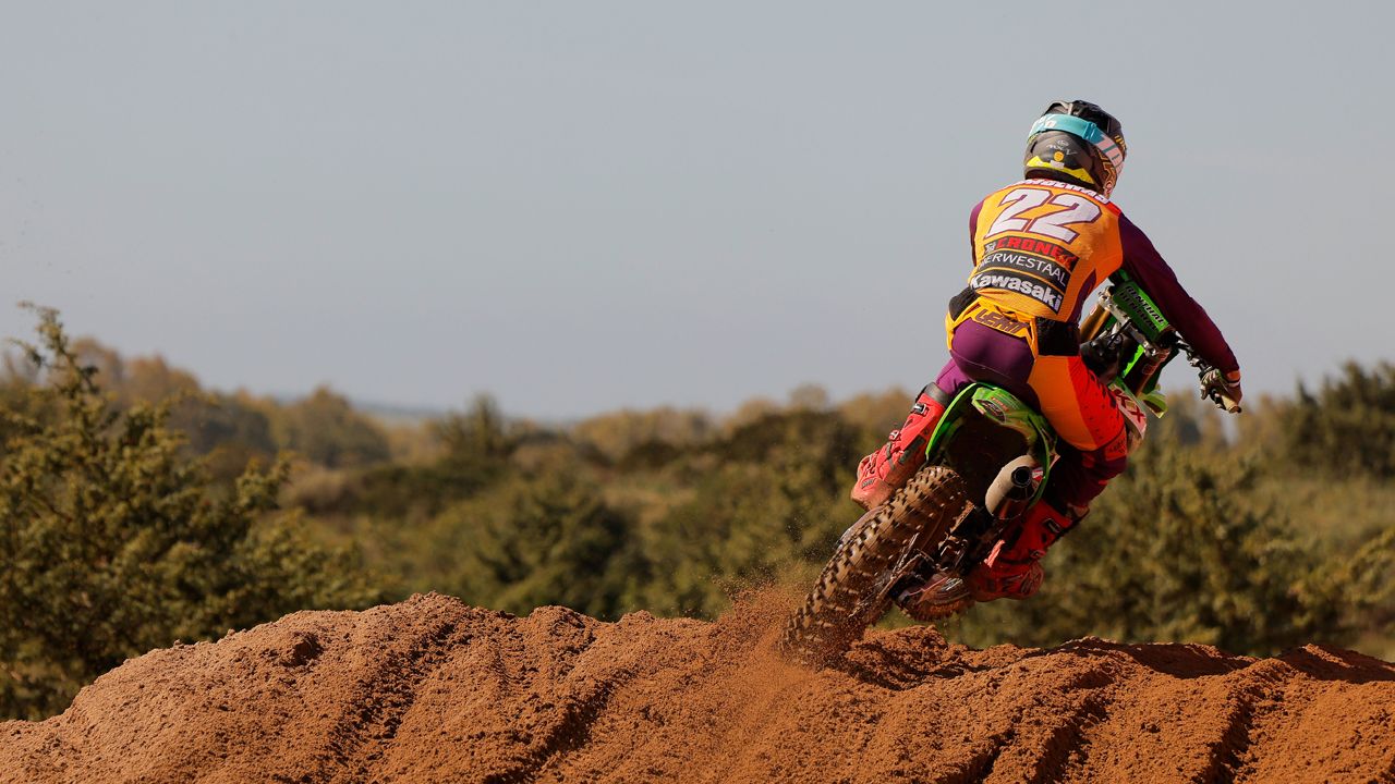 David Braceras en el Gran Premio de Cerdeña de MX2 (Foto: Kawasaki / Pascal Haudiquert)
