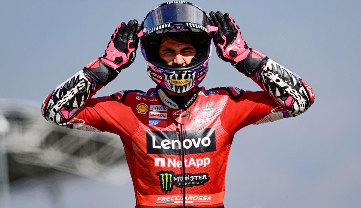 Enea Bastianini celebra su victoria en Sepang