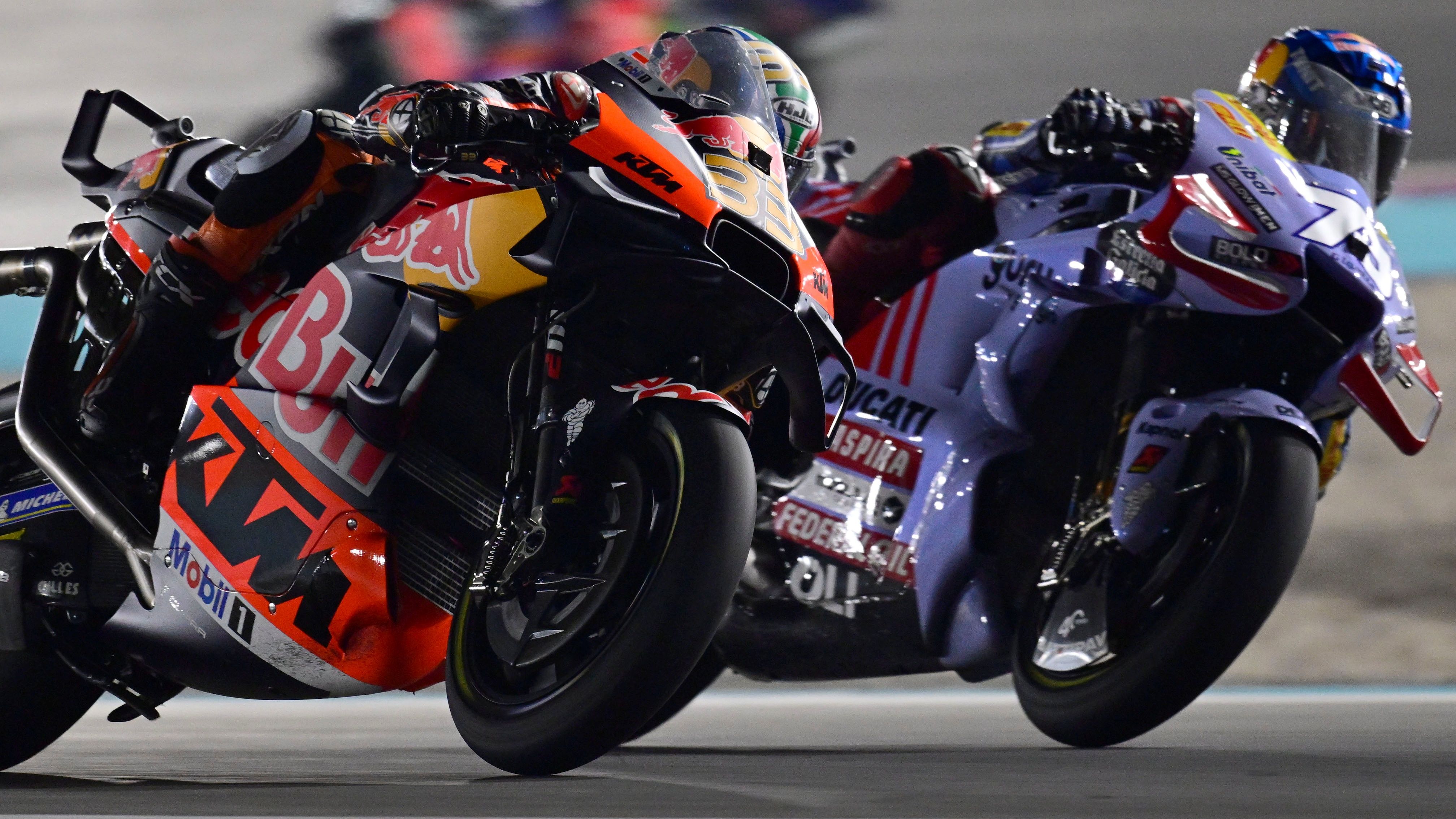 Álex Márquez y Brad Binder totalmente emparejados, MotoGP Qatar 2023