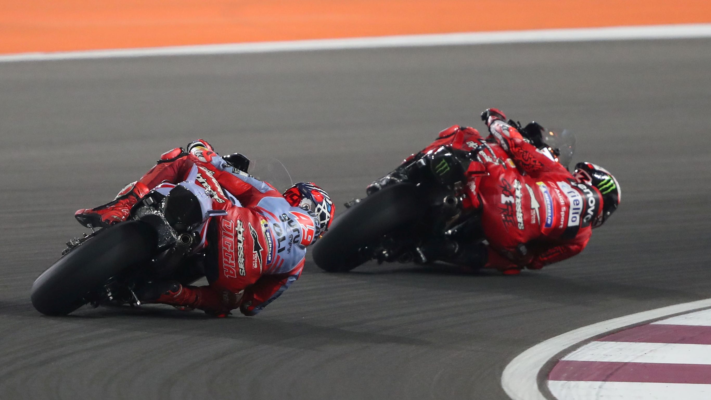 Fabio Di Giannantonio persigue a Pecco Bagnaia, MotoGP Qatar 2023