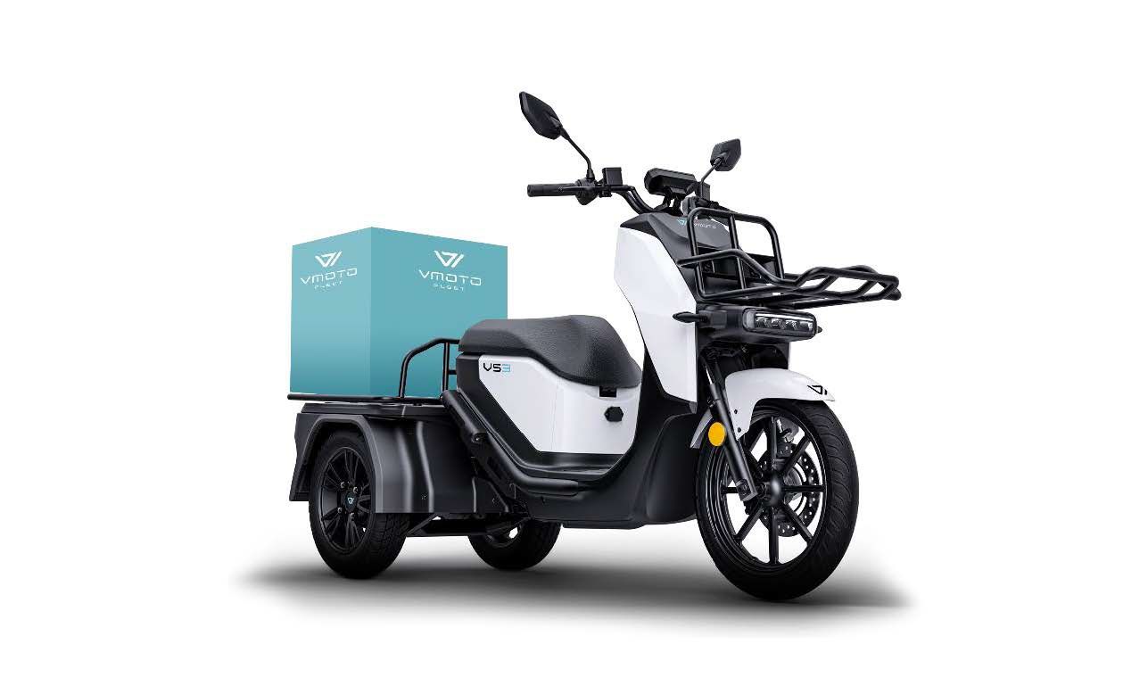 VMoto VS3. Scooter eléctrico de tres ruedas para transporte de mercancías