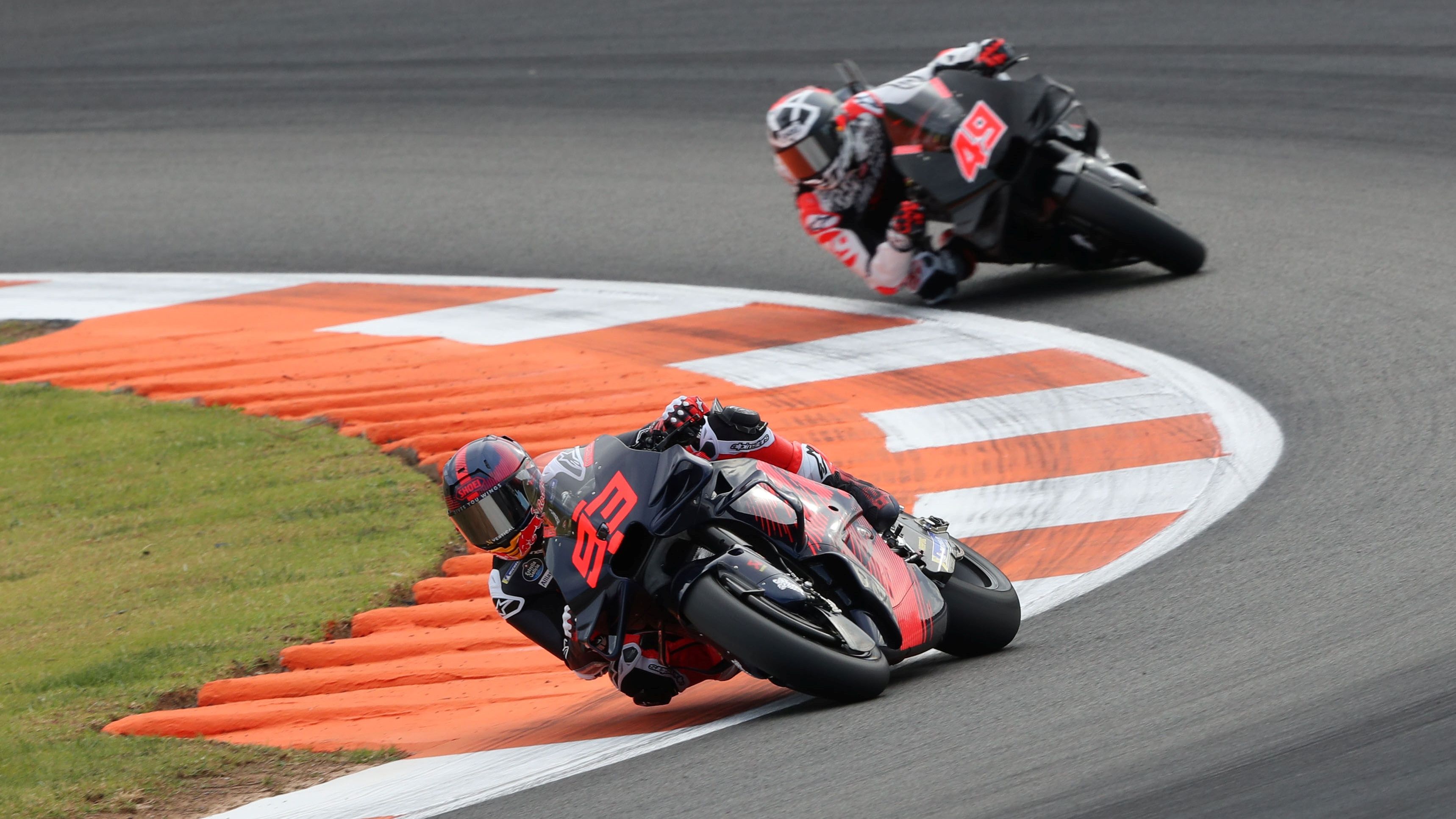 Marc Márquez y Fabio Di Giannantonio, test Valencia MotoGP 2024