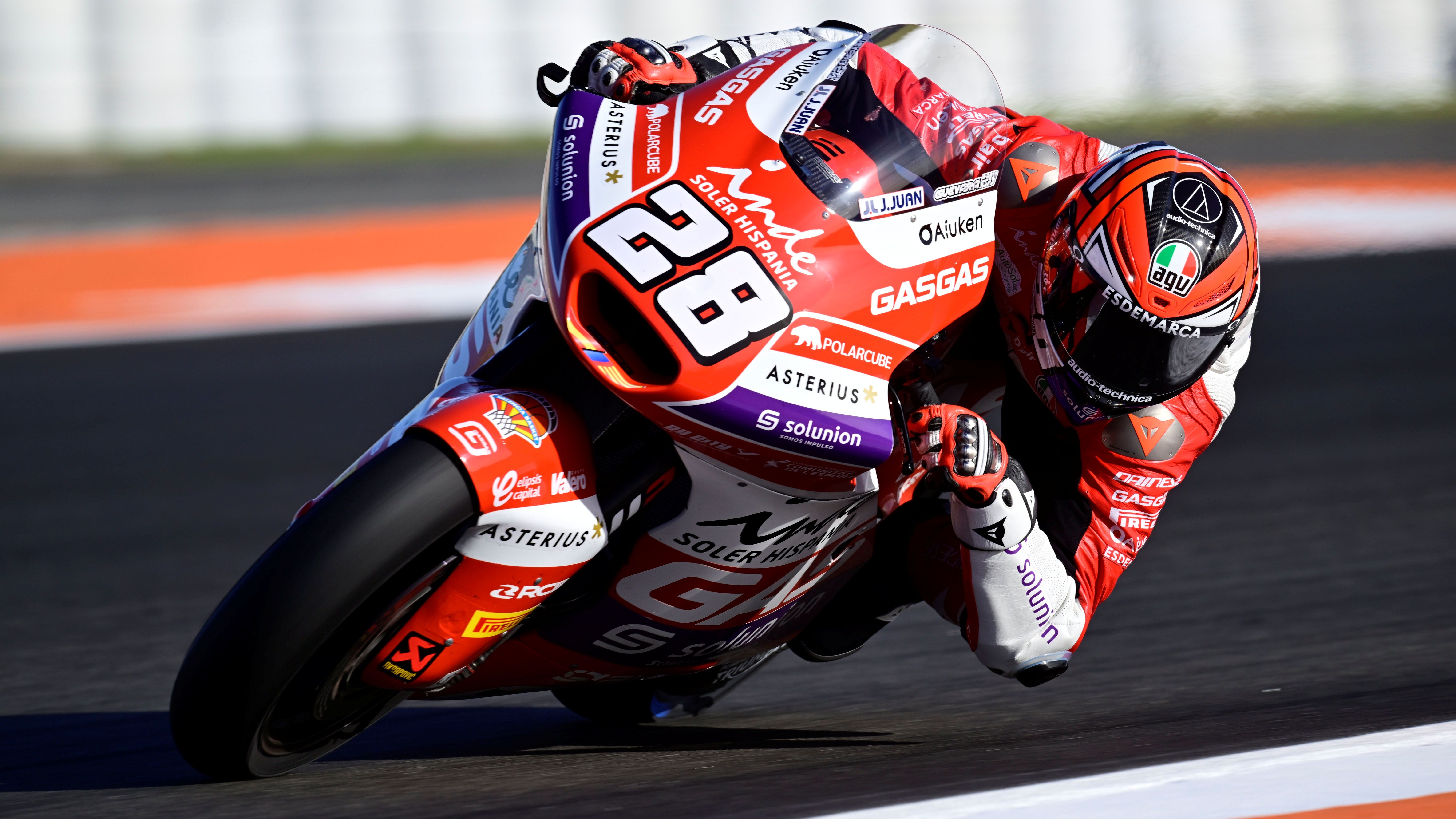 Izan Guevara, test Moto2 Valencia 2023