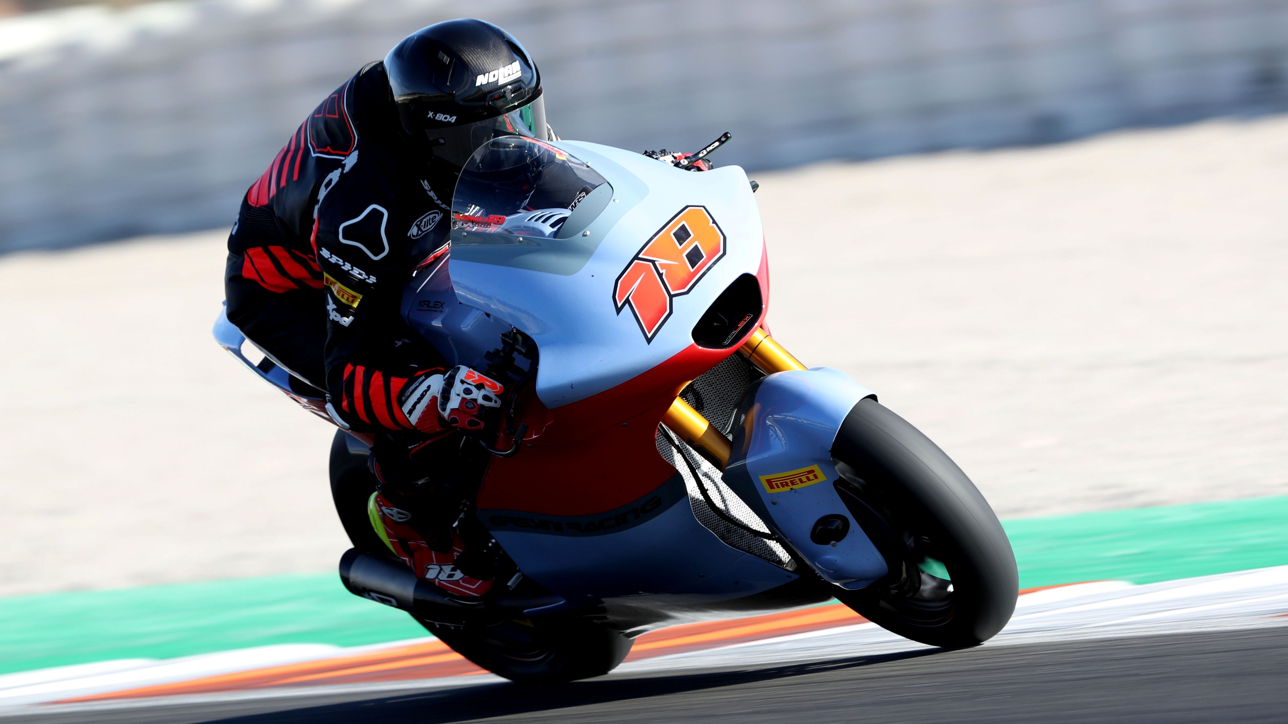 Manu González, test Moto2 Valencia 2023