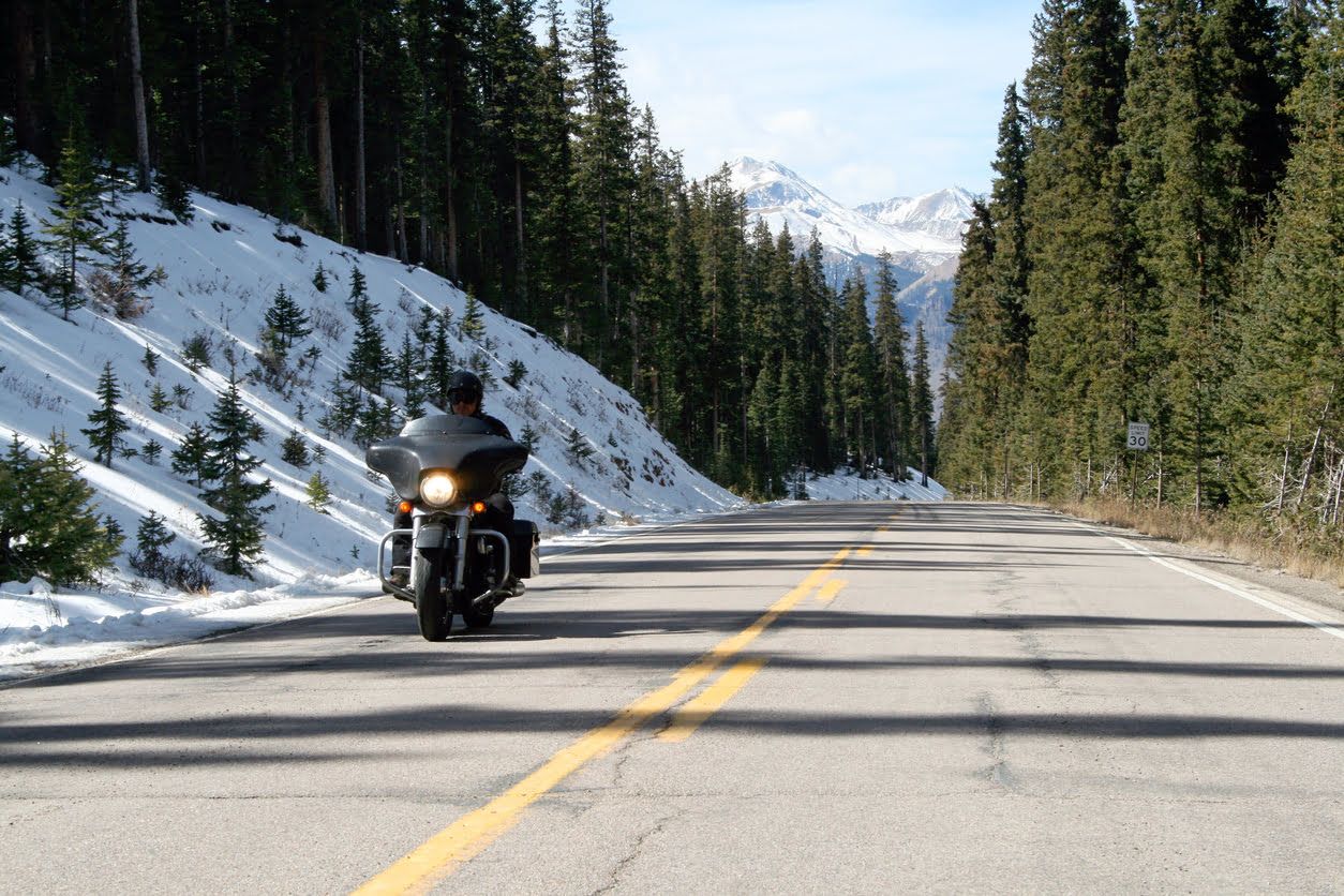 Viajar en moto en invierno