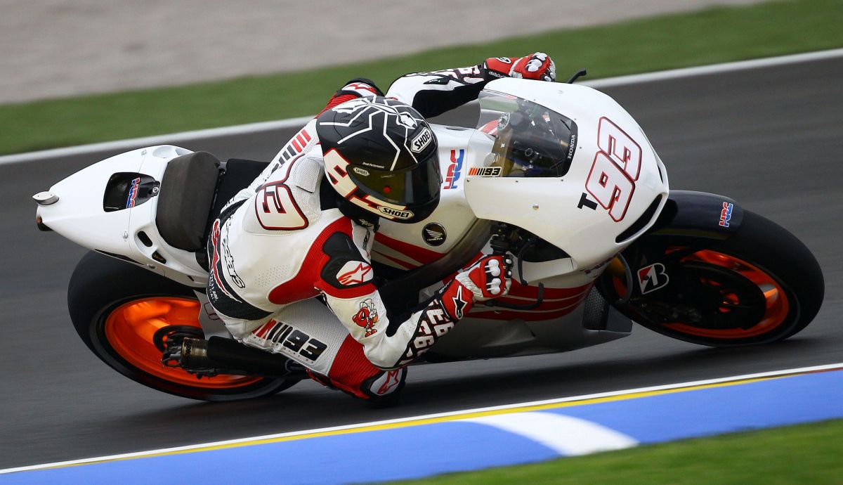 Marc Márquez se subió a la Honda en noviembre de 2012 Marc Márquez se subió a la Honda en noviembre de 2012