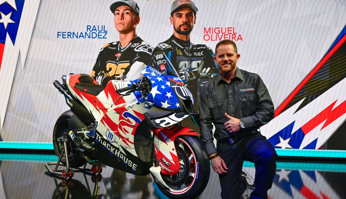 El Trackhouse Racing estadounidense llega a MotoGP en 2024 con las Aprilia RS GP de Miguel Oliveira y Raúl Fernández