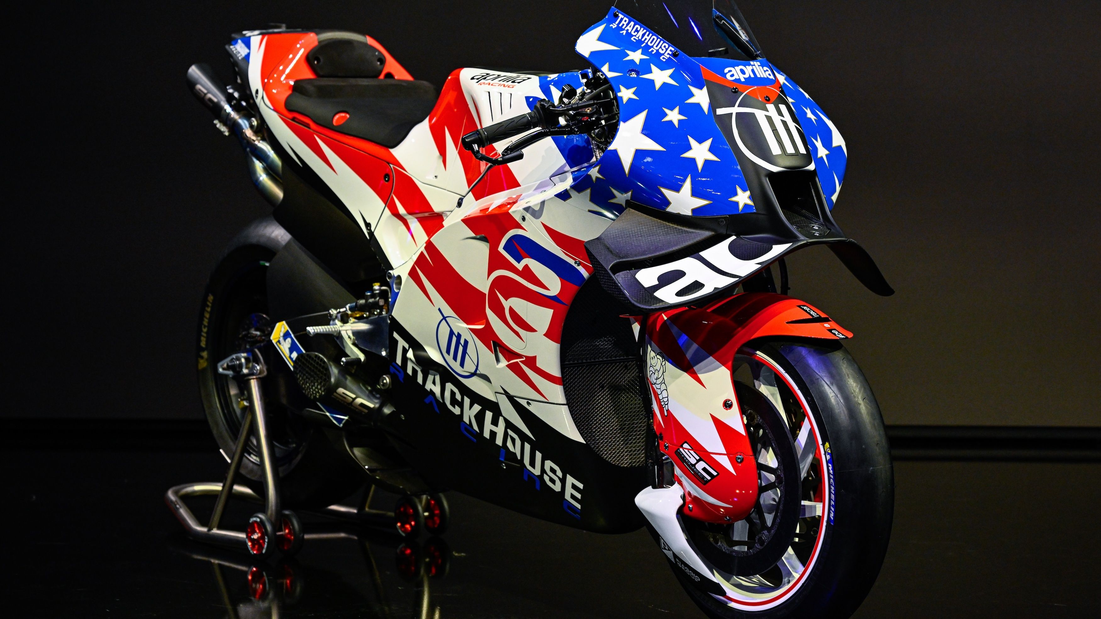 La Aprilia RS GP del Trackhouse para MotoGP 2024