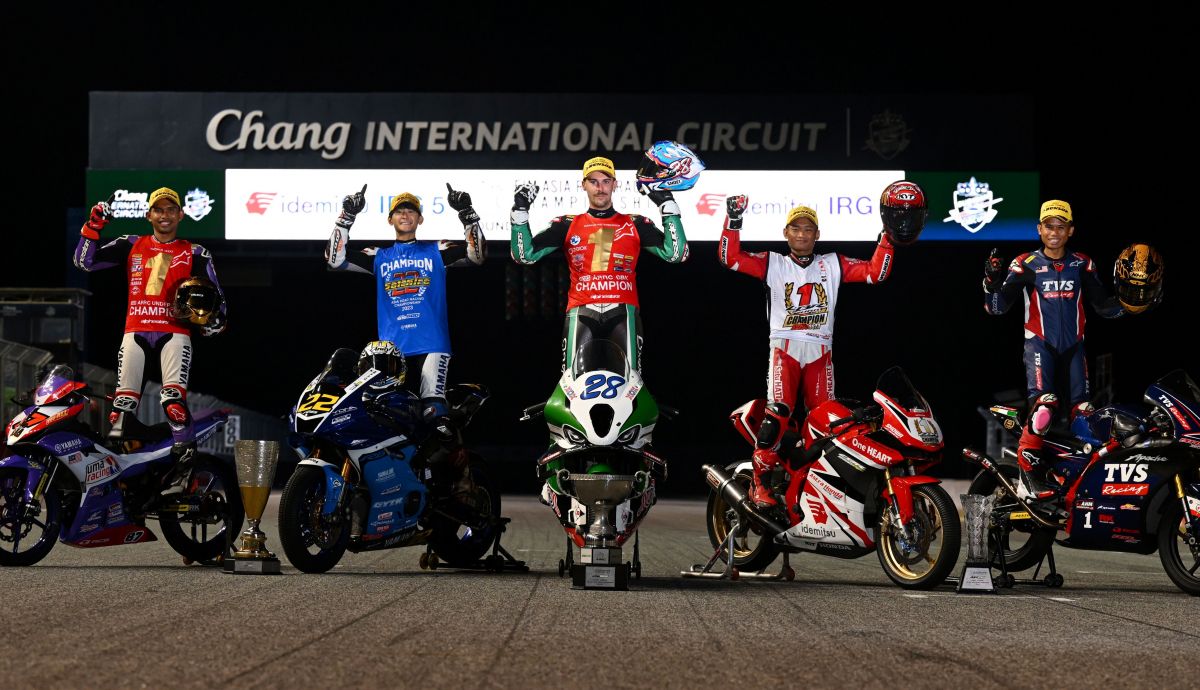 Markus Reiterberger, Soichiro Minamimoto, Danica Ahrens, Nazirul Izzat y Muzakkir Mohamed, los campeones del Asia Road Racing 2023 Markus Reiterberger, Soichiro Minamimoto, Danica Ahrens, Nazirul Izzat y Muzakkir Mohamed, los campeones del Asia Road Racing 2023