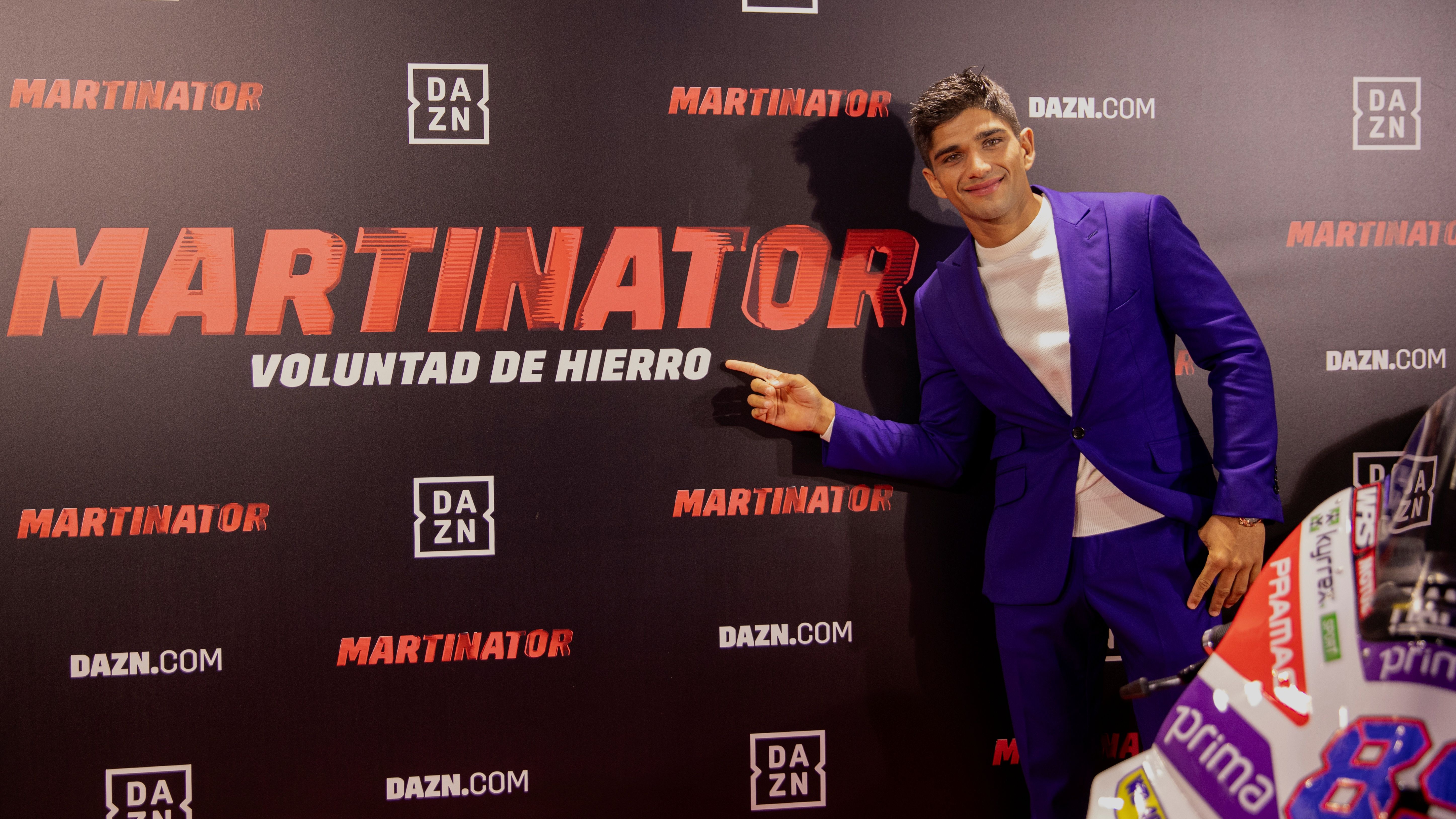 Jorge Martín en la presentación del documental 'Martinator'