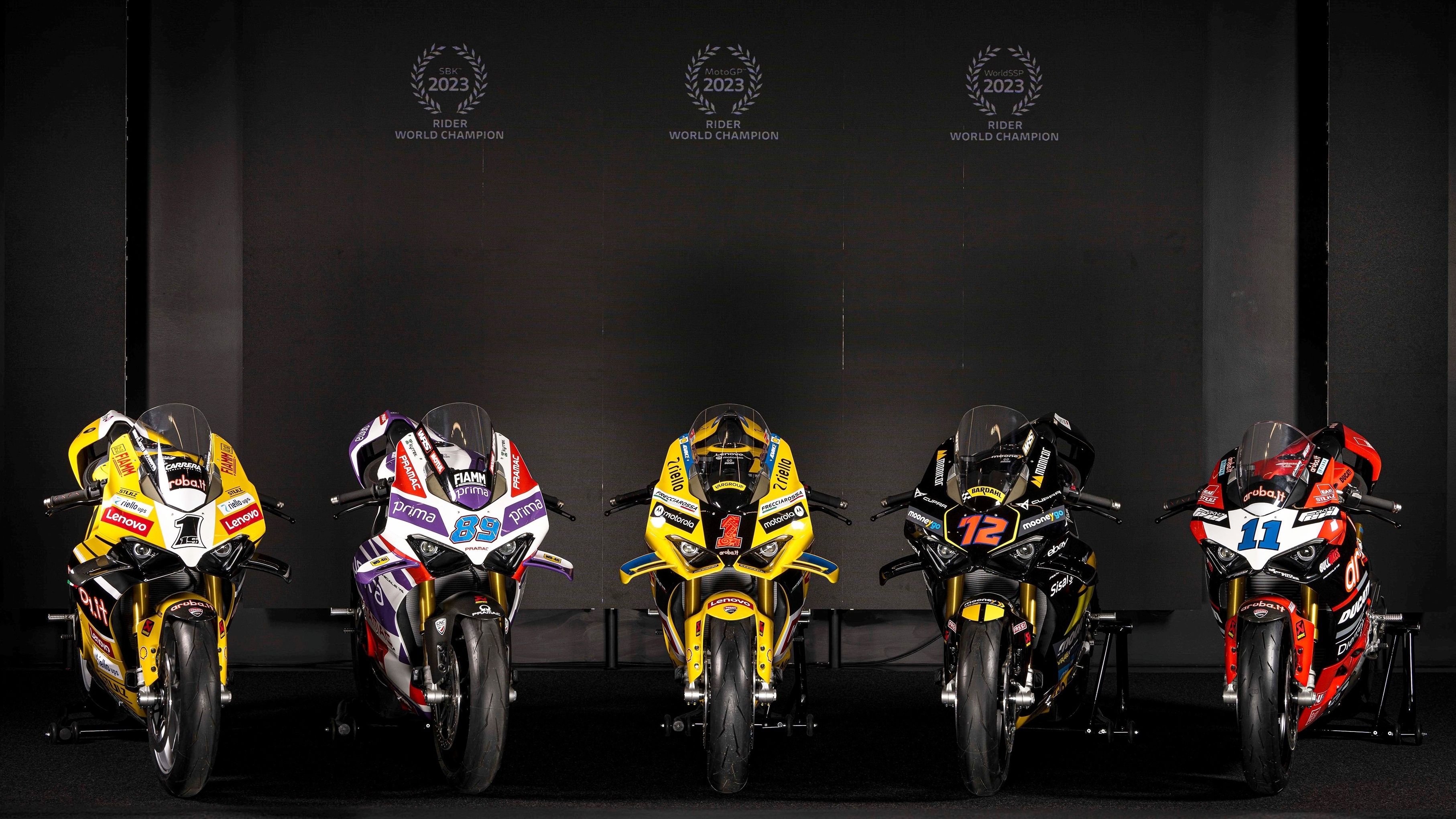 Las cinco series exclusivas Ducati Panigale 2023 Replica en honor a Álvaro Bautista, Jorge Martín, Pecco Bagnaia, Marco Bezzecchi y Nicolò Bulega