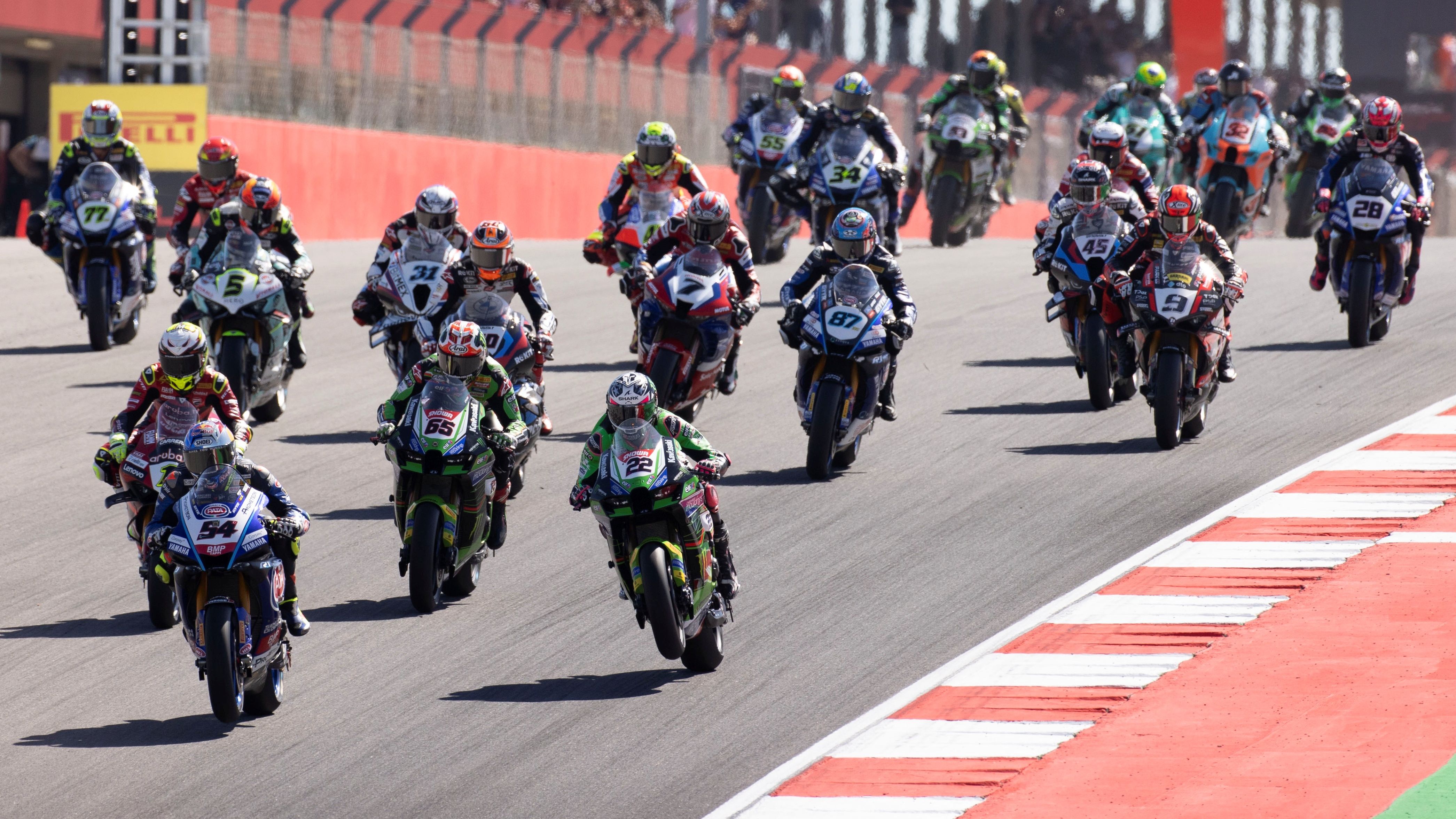 Salida de una carrera del año pasado en el Mundial de Superbike