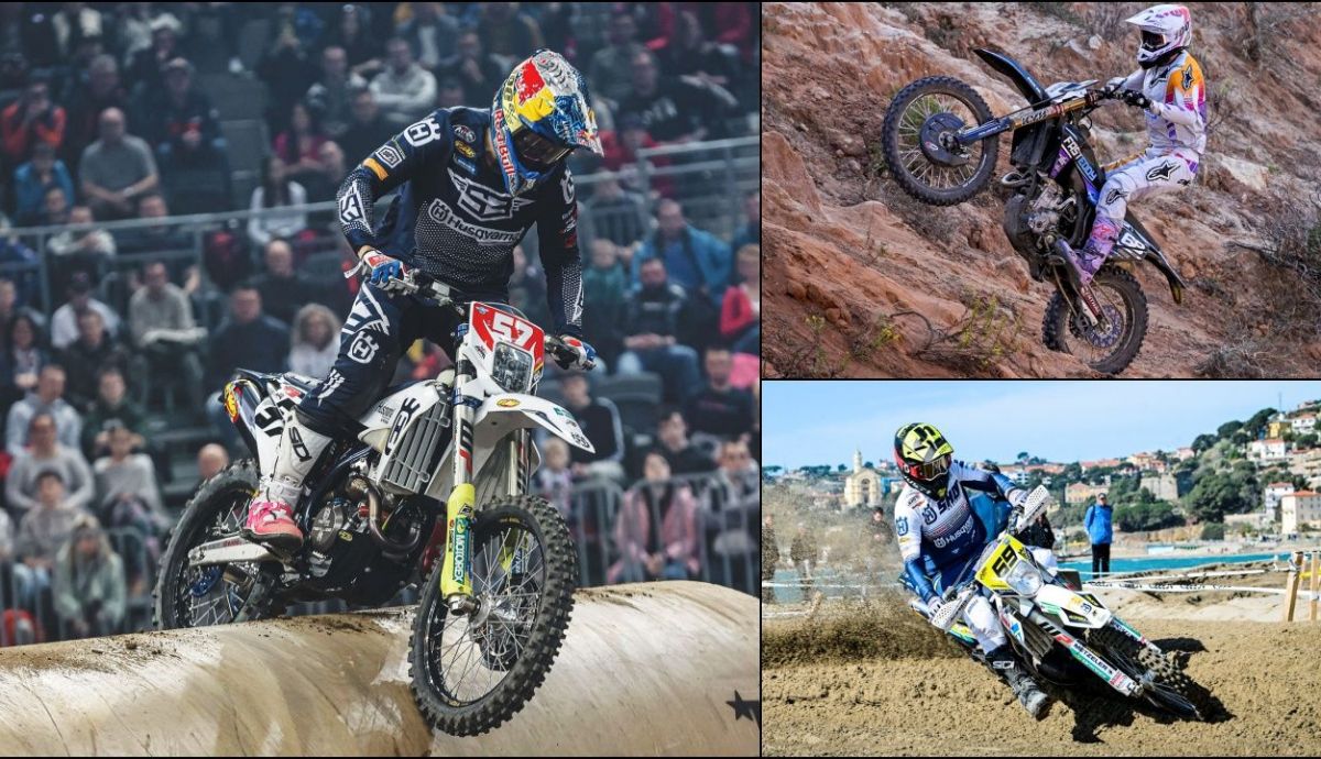 Billy Bolt, Jamie McCanney y Mikael Persson han brillado en enduro con Husqvarna en 2023 (Fotos Husqvarna y Pole Position Communication)