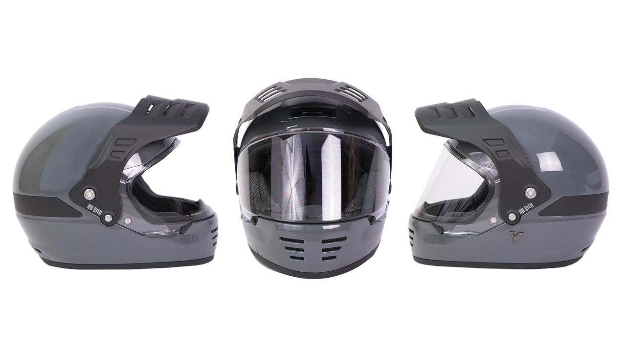 Casco By City Rider gris brillante