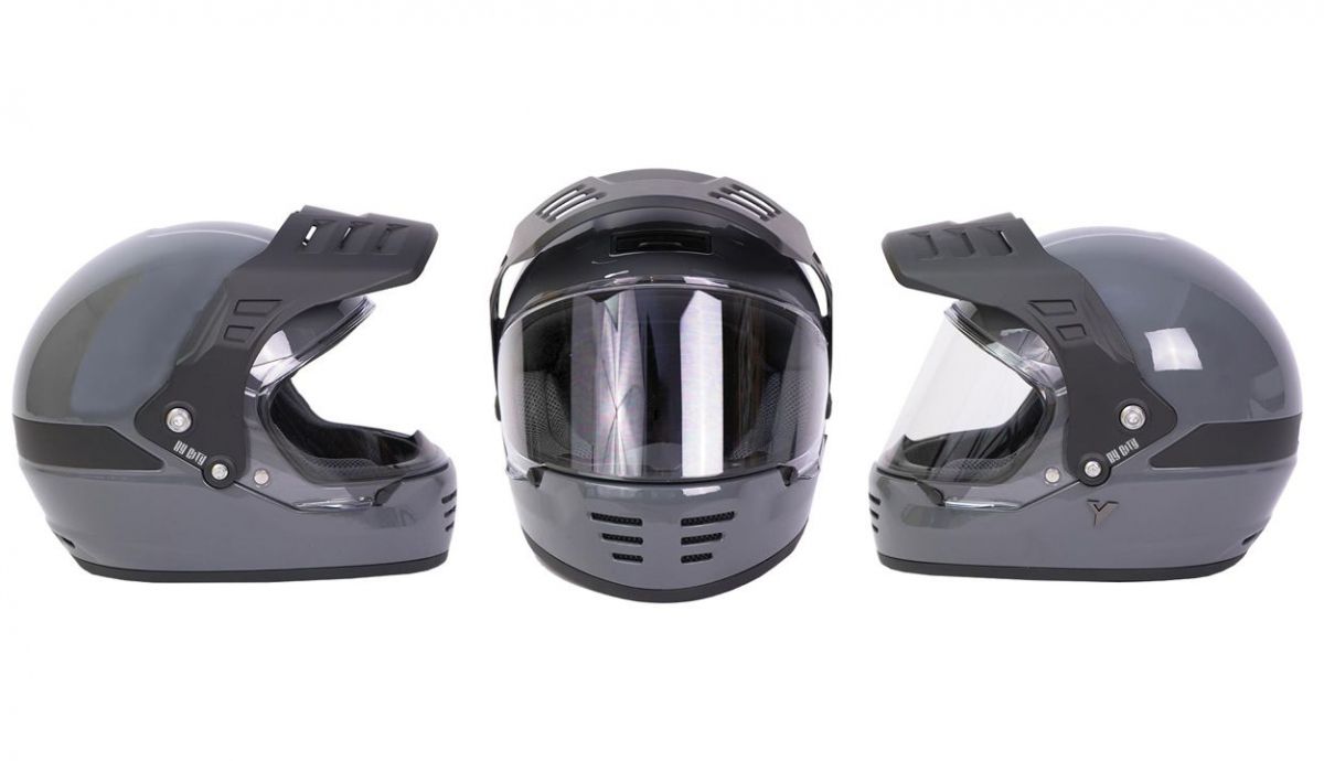 Casco By City Rider gris brillante