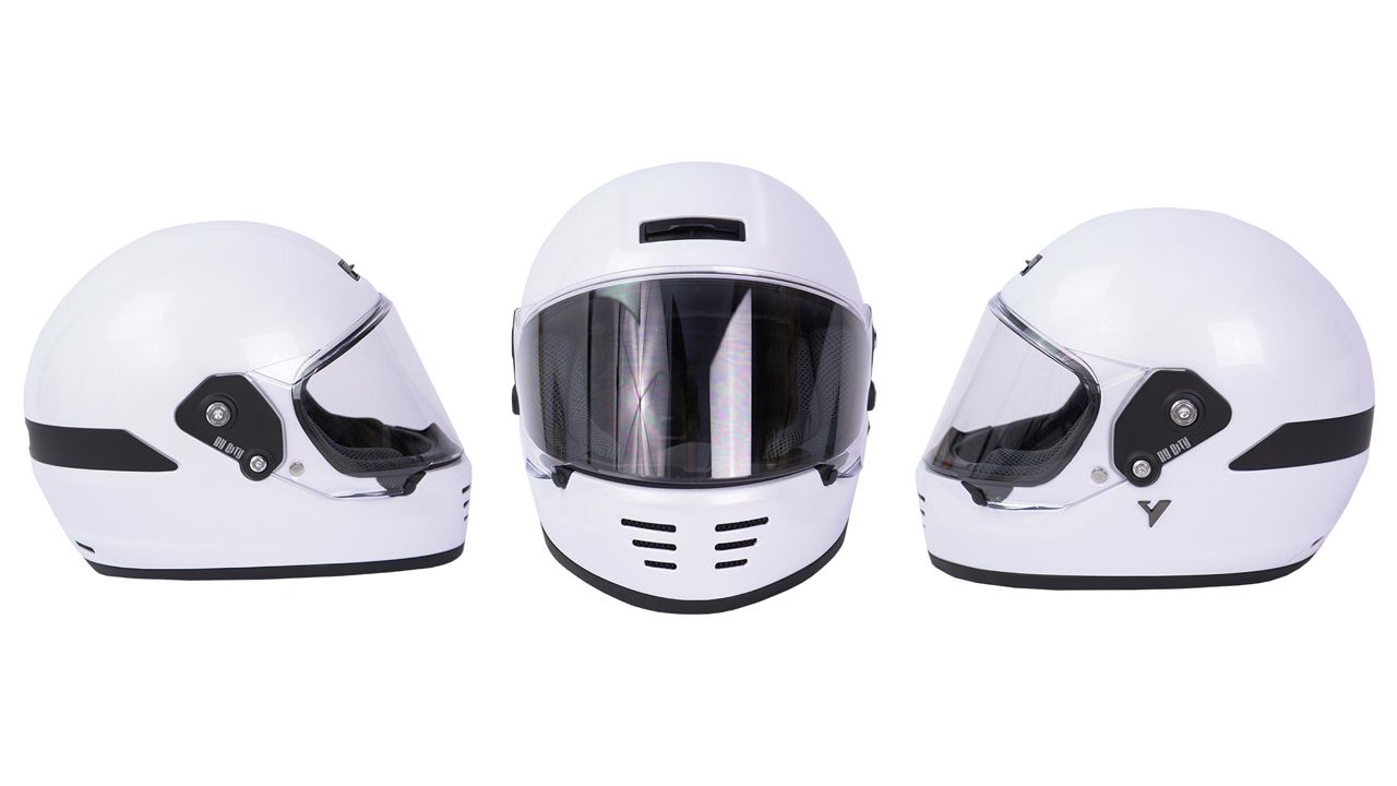 Casco By City Rider blanco brillante