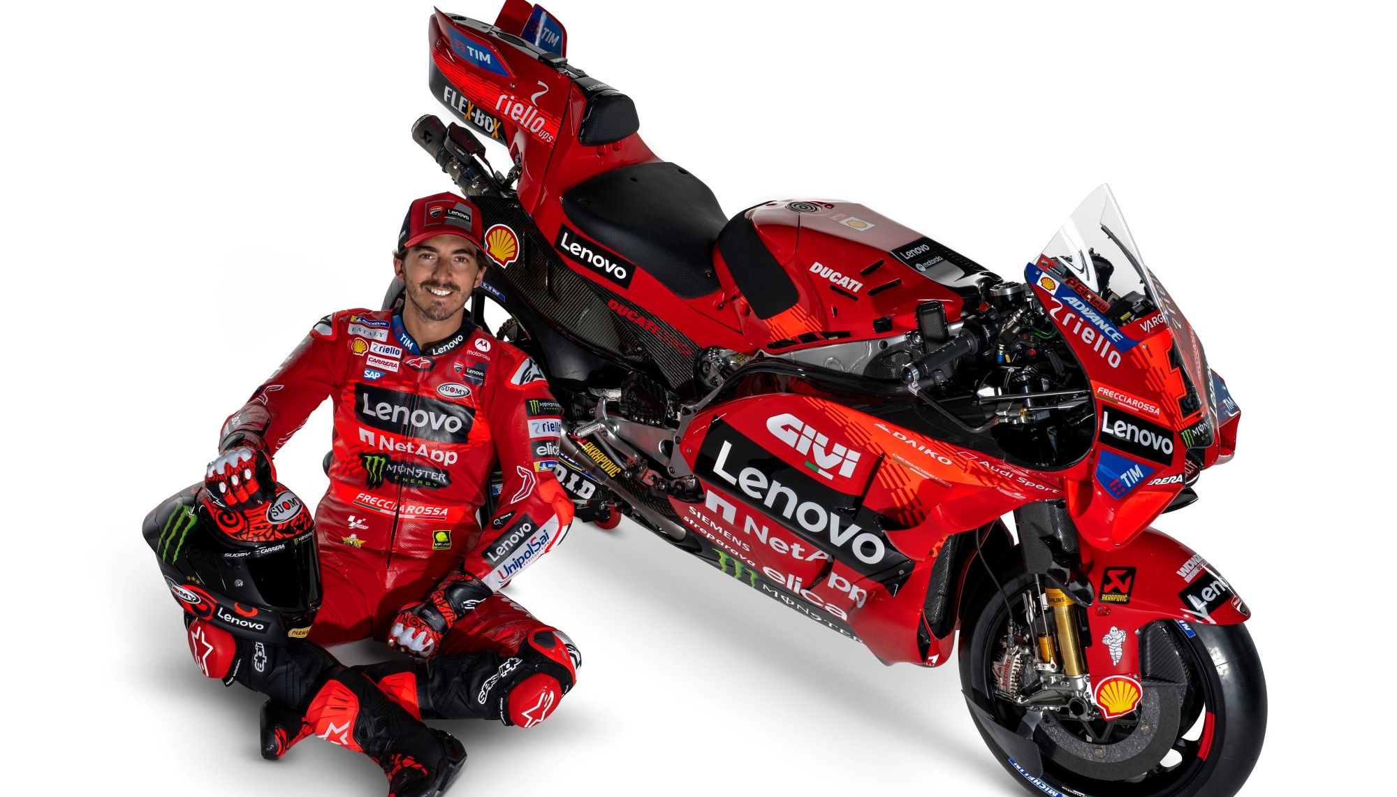 Ducati Desmosedici GP24 Lenovo Pecco Bagnaia Enea Bastianini 66