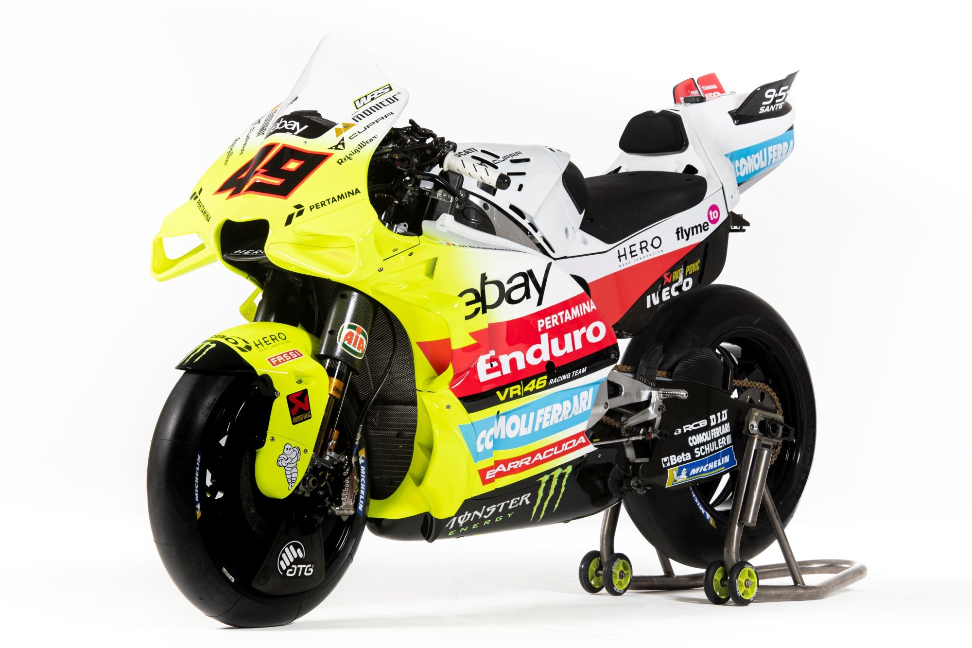 Ducati Desmosedici GP23 Pertamina Enduro VR46 MotoGP 2024 Marco Bezzecchi Fabio Di Giannantonio 05