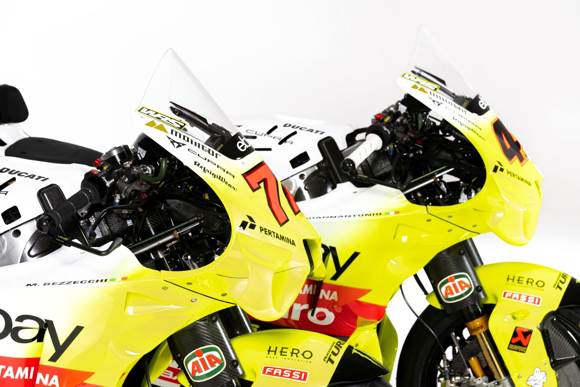 Ducati Desmosedici GP23 Pertamina Enduro VR46 MotoGP 2024 Marco Bezzecchi Fabio Di Giannantonio 13