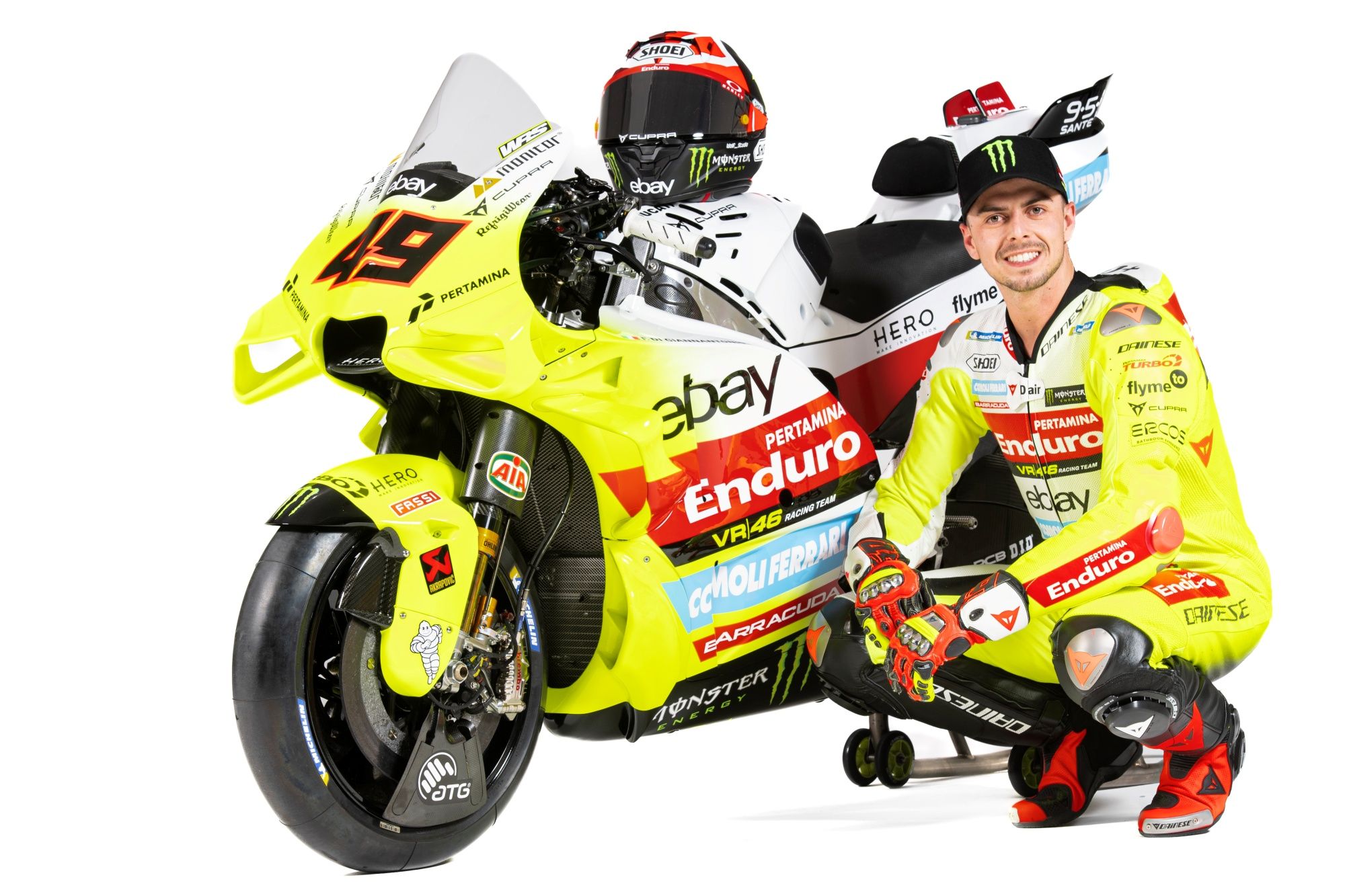 Ducati Desmosedici GP23 Pertamina Enduro VR46 MotoGP 2024 Marco Bezzecchi Fabio Di Giannantonio 16
