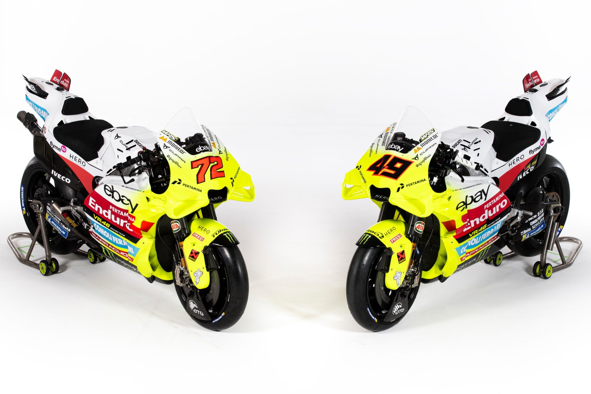 Ducati Desmosedici GP23 Pertamina Enduro VR46 MotoGP 2024 Marco Bezzecchi Fabio Di Giannantonio 27