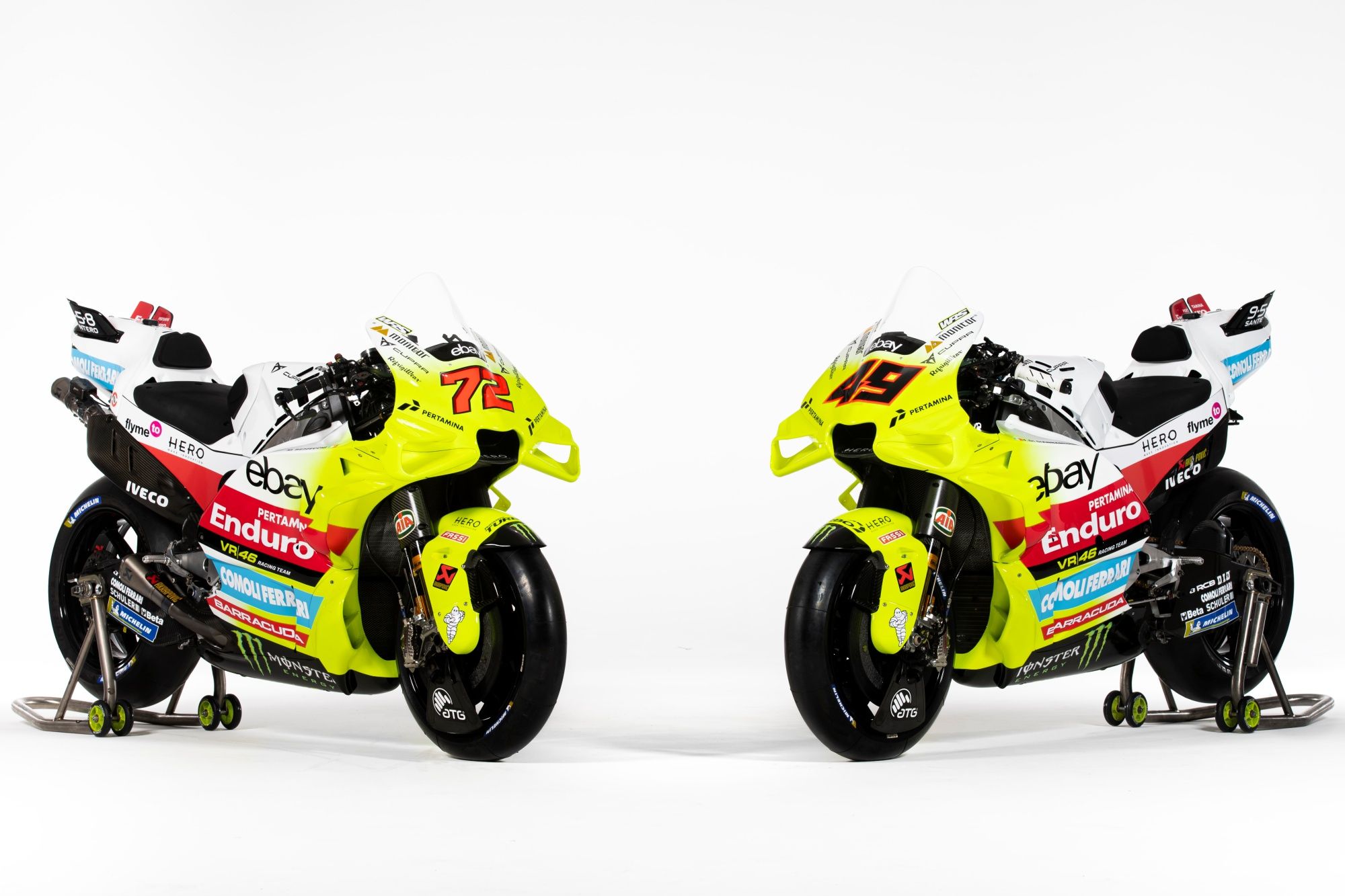 Ducati Desmosedici GP23 Pertamina Enduro VR46 MotoGP 2024 Marco Bezzecchi Fabio Di Giannantonio 33