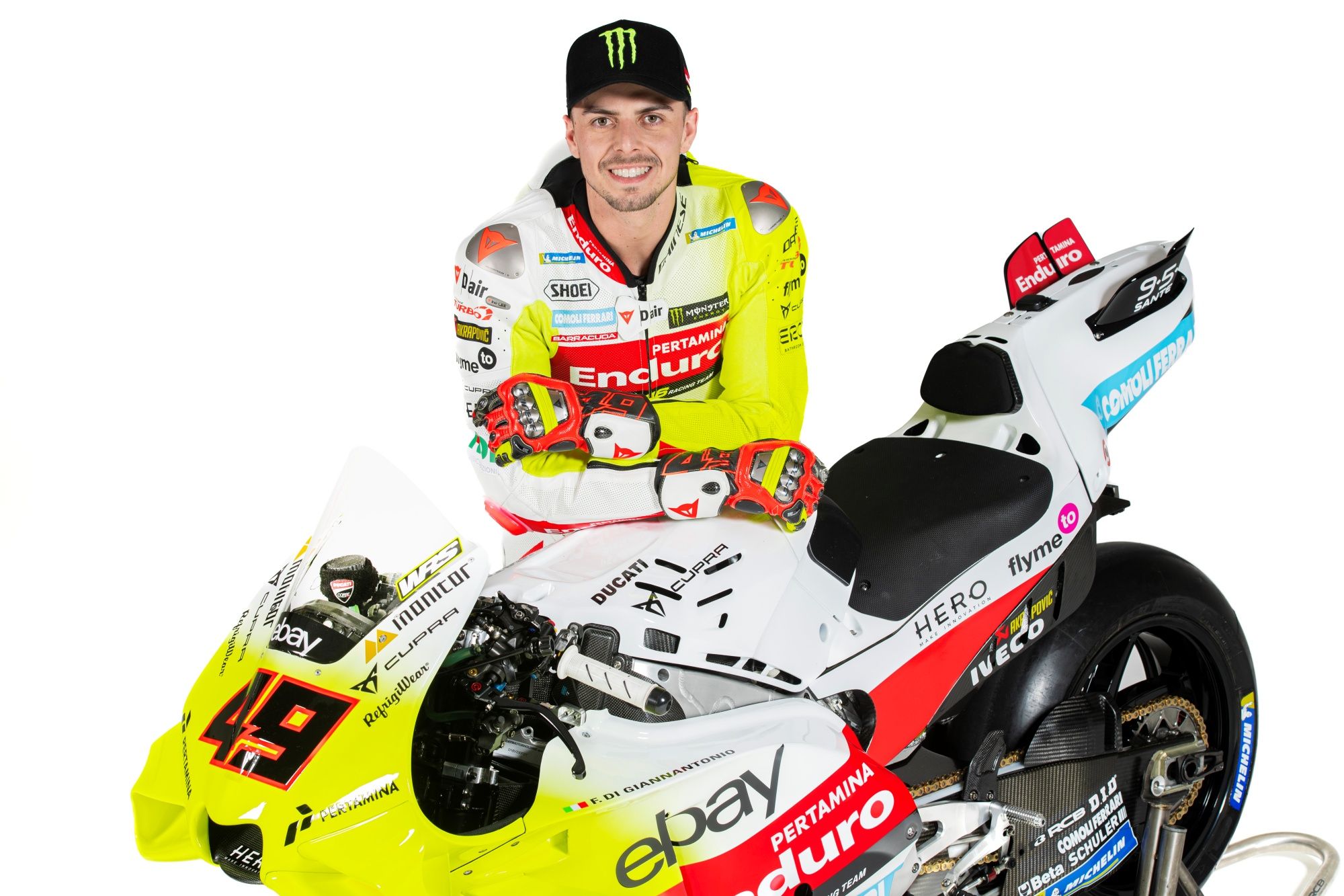 Ducati Desmosedici GP23 Pertamina Enduro VR46 MotoGP 2024 Marco Bezzecchi Fabio Di Giannantonio 43