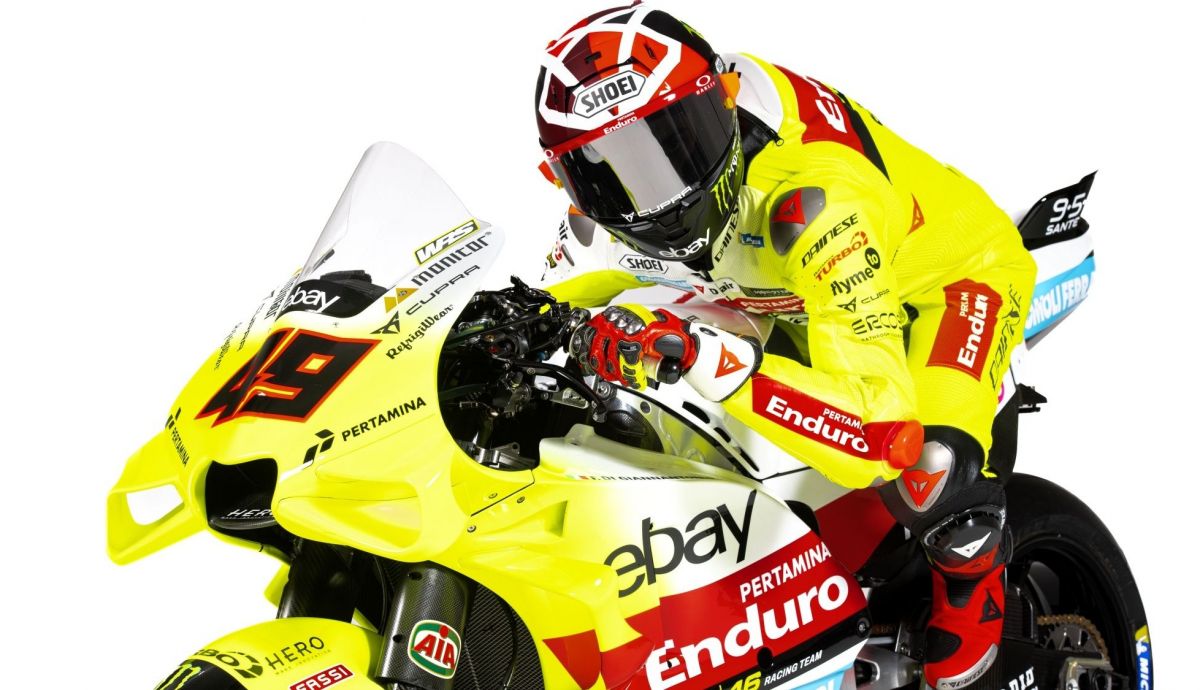 Fabio Di Giannantonio sobre la Ducati Desmosedici GP23 del Pertamina Enduro VR46 para MotoGP 2024