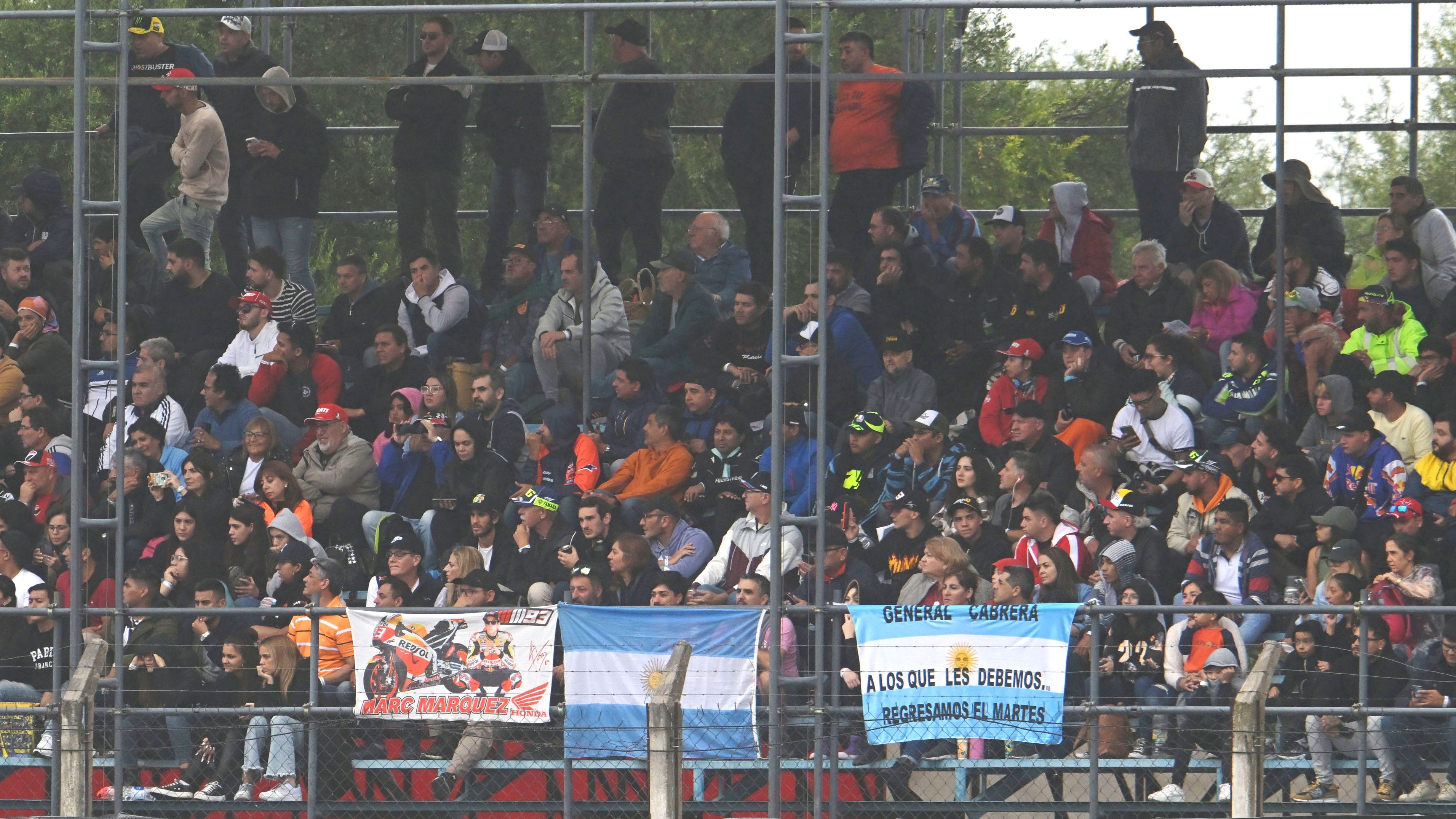 La afición argentina en el pasado GP de MotoGP