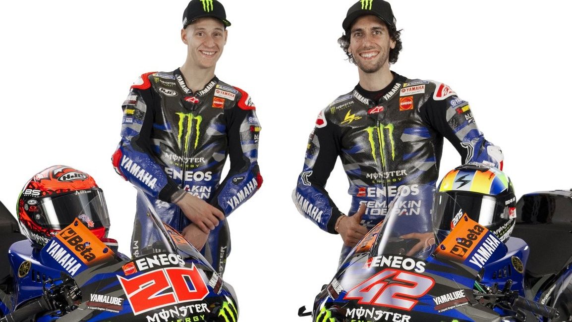 Presentación´del Monster Yamaha MotoGP 2024 con Fabio Quartararo y Álex Rins