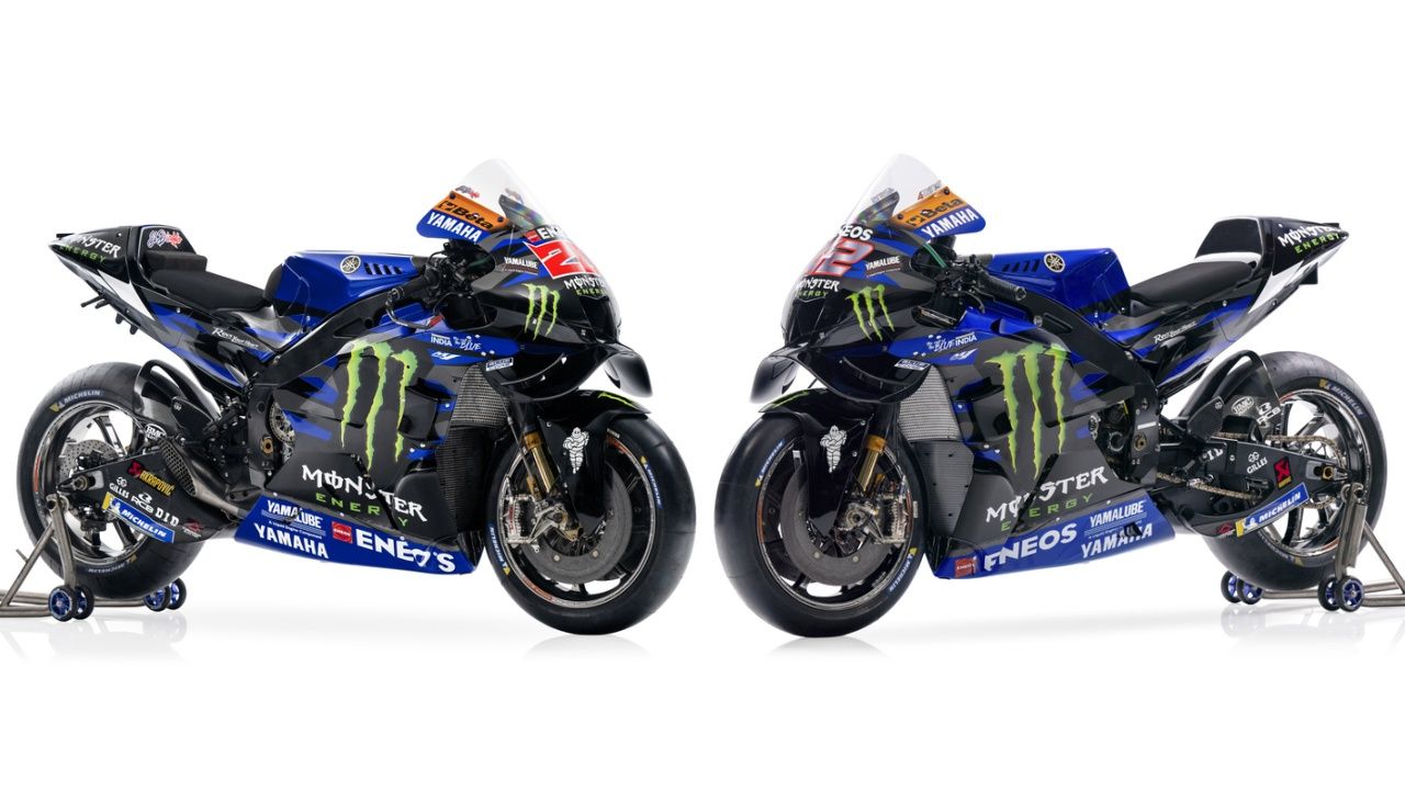 Las Yamaha YZR M1 del Monster Energy Yamaha para MotoGP 2024