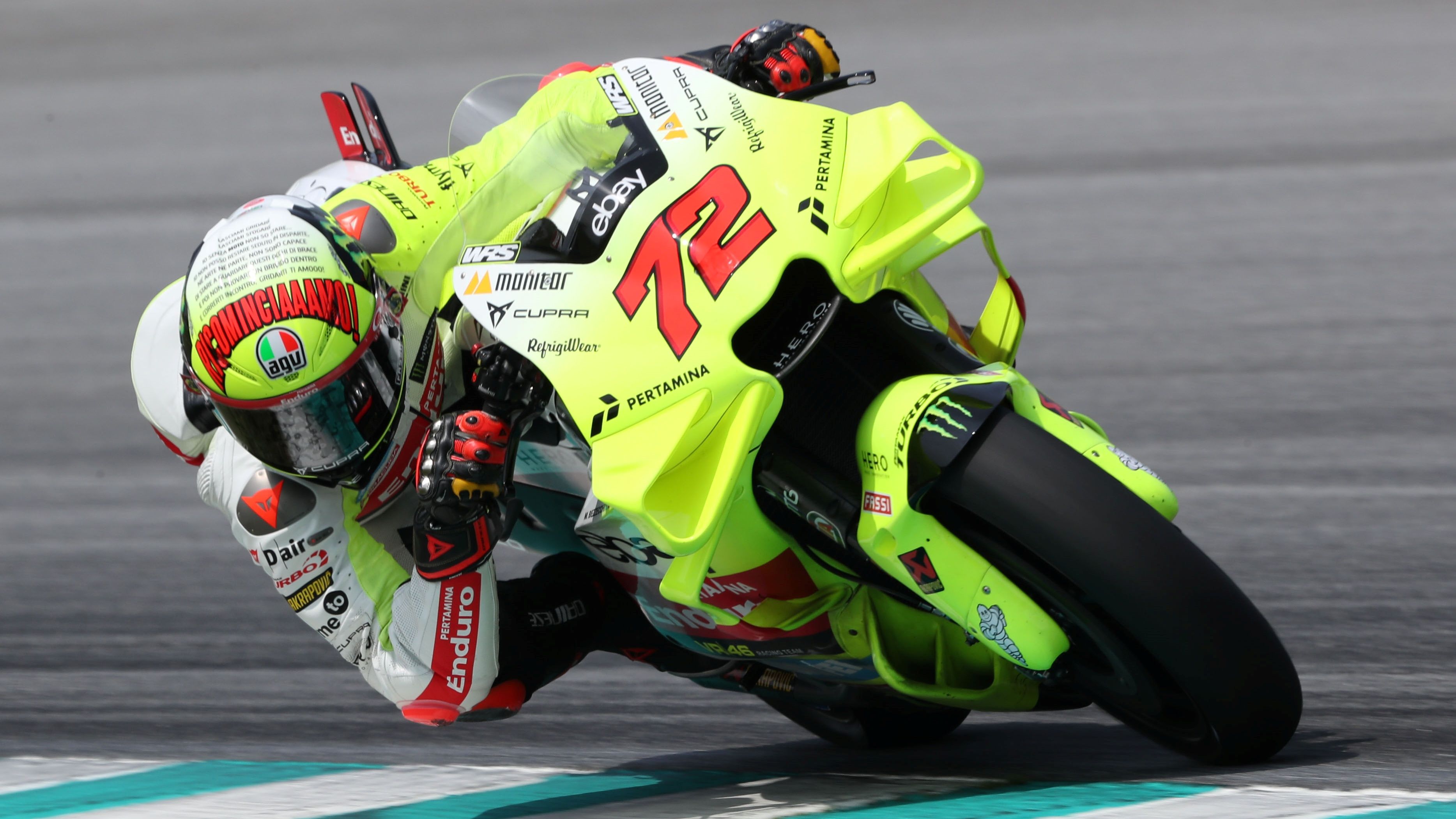 Marco Bezzecchi, Ducati Desmosedici GP23, Pertamina Enduro VR46 Racing Team, test Sepang MotoGP 2024