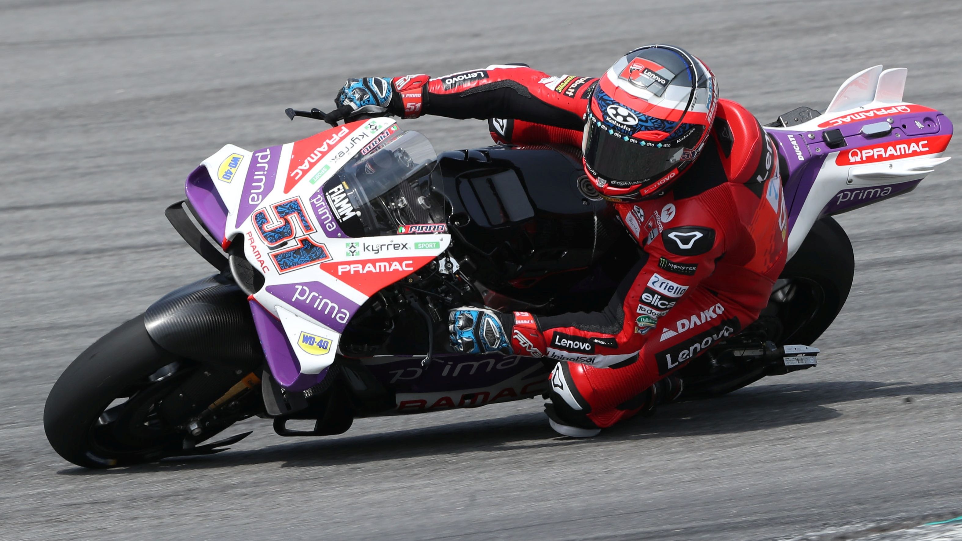 Michele Pirro, Ducati Desmosedici GP24, Prima Pramac Racing Team, test Sepang MotoGP 2024